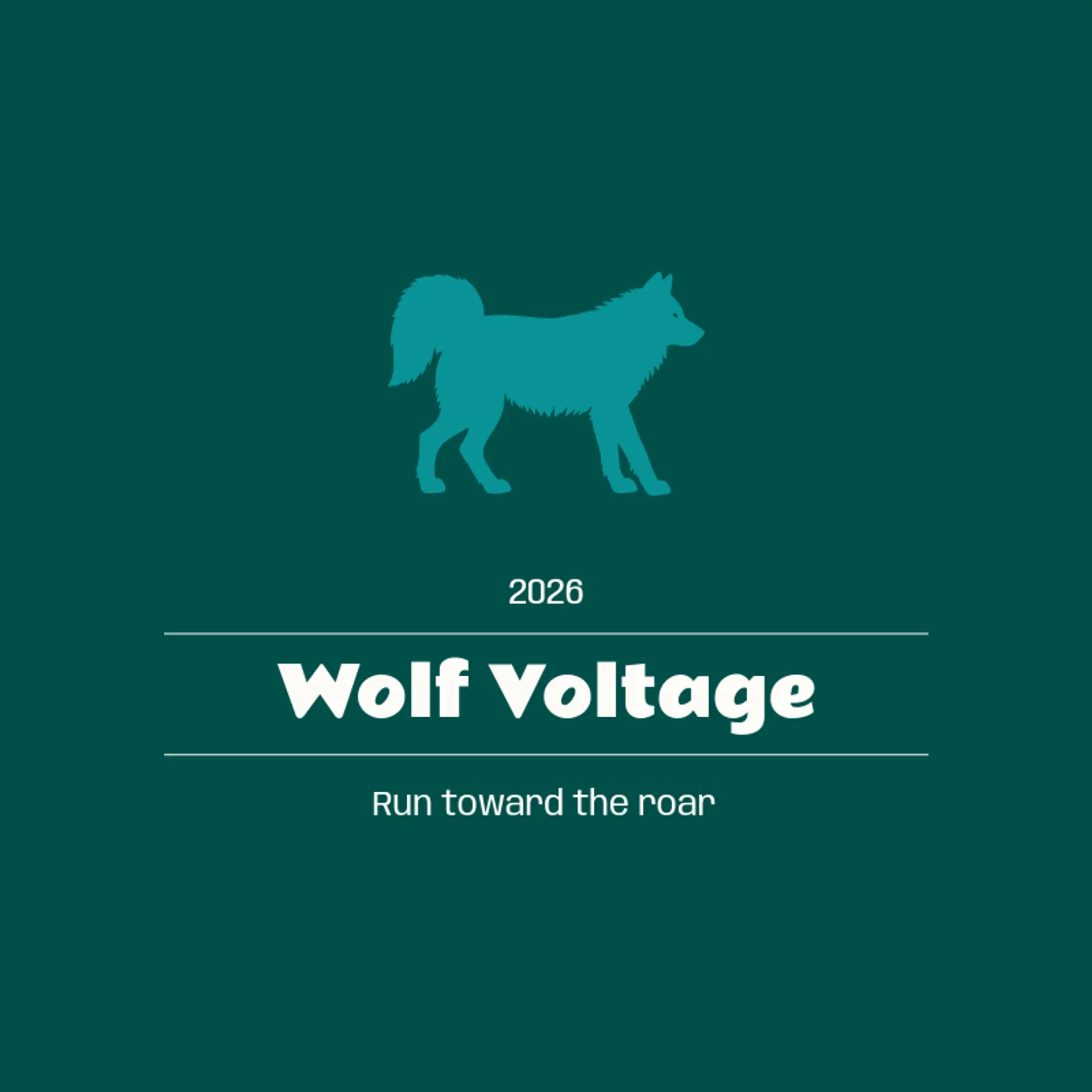 Wolf Voltage logo for metal band