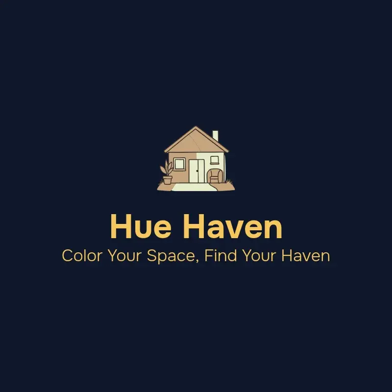 The painting name Hue Haven as a branded logo with a color icon