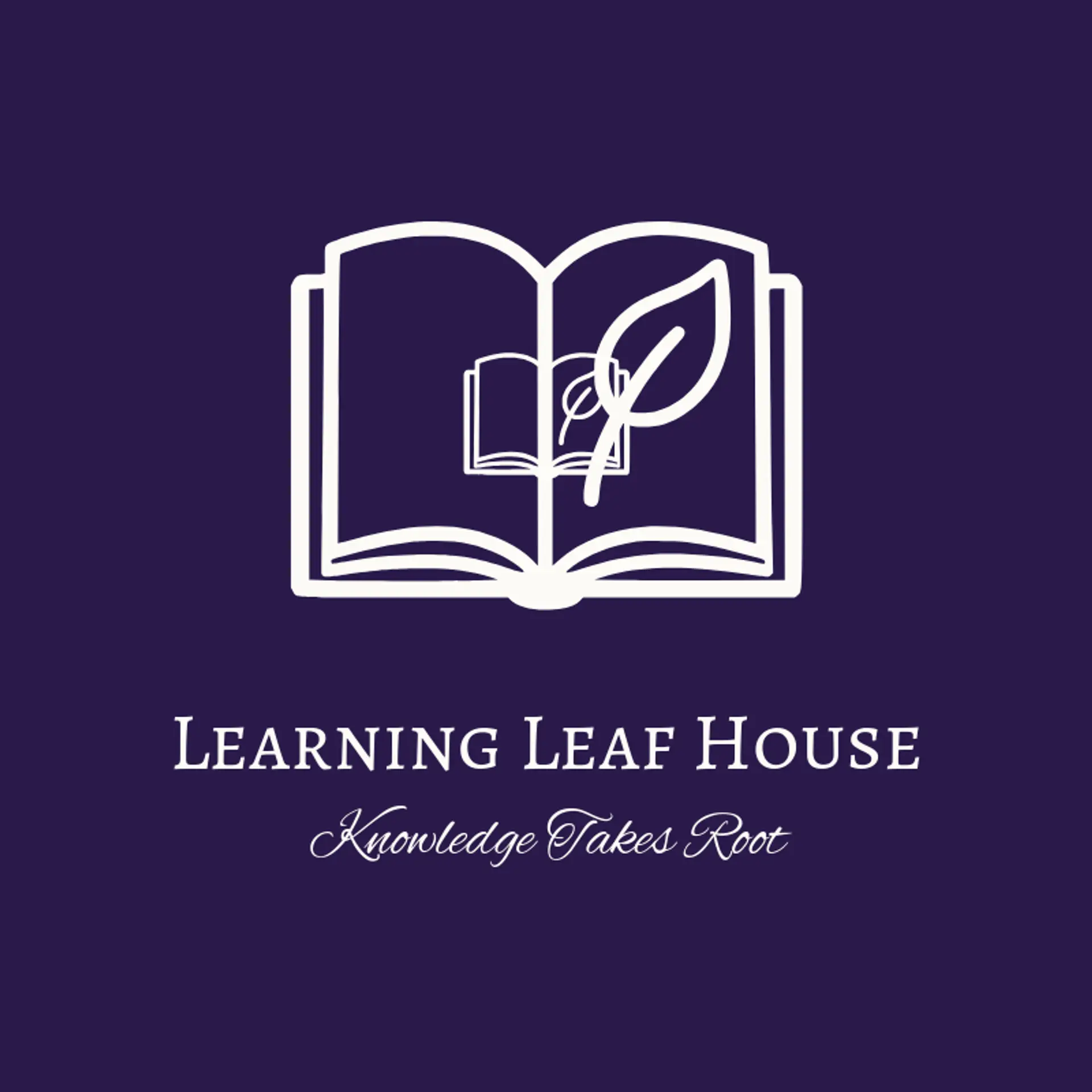 Learning Leaf House logo for stem