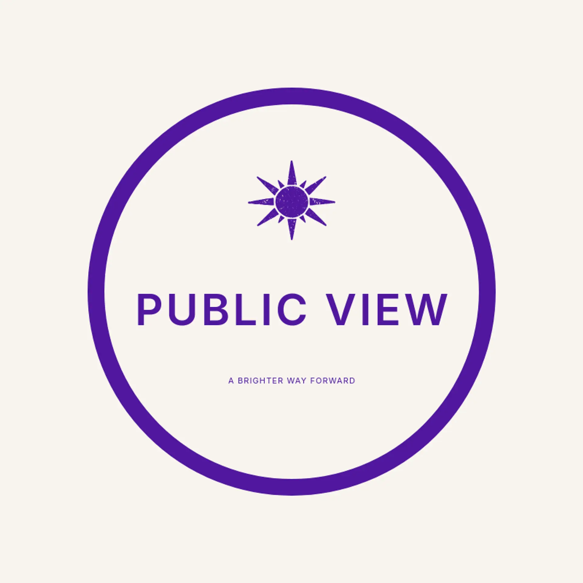 Public View logo for news