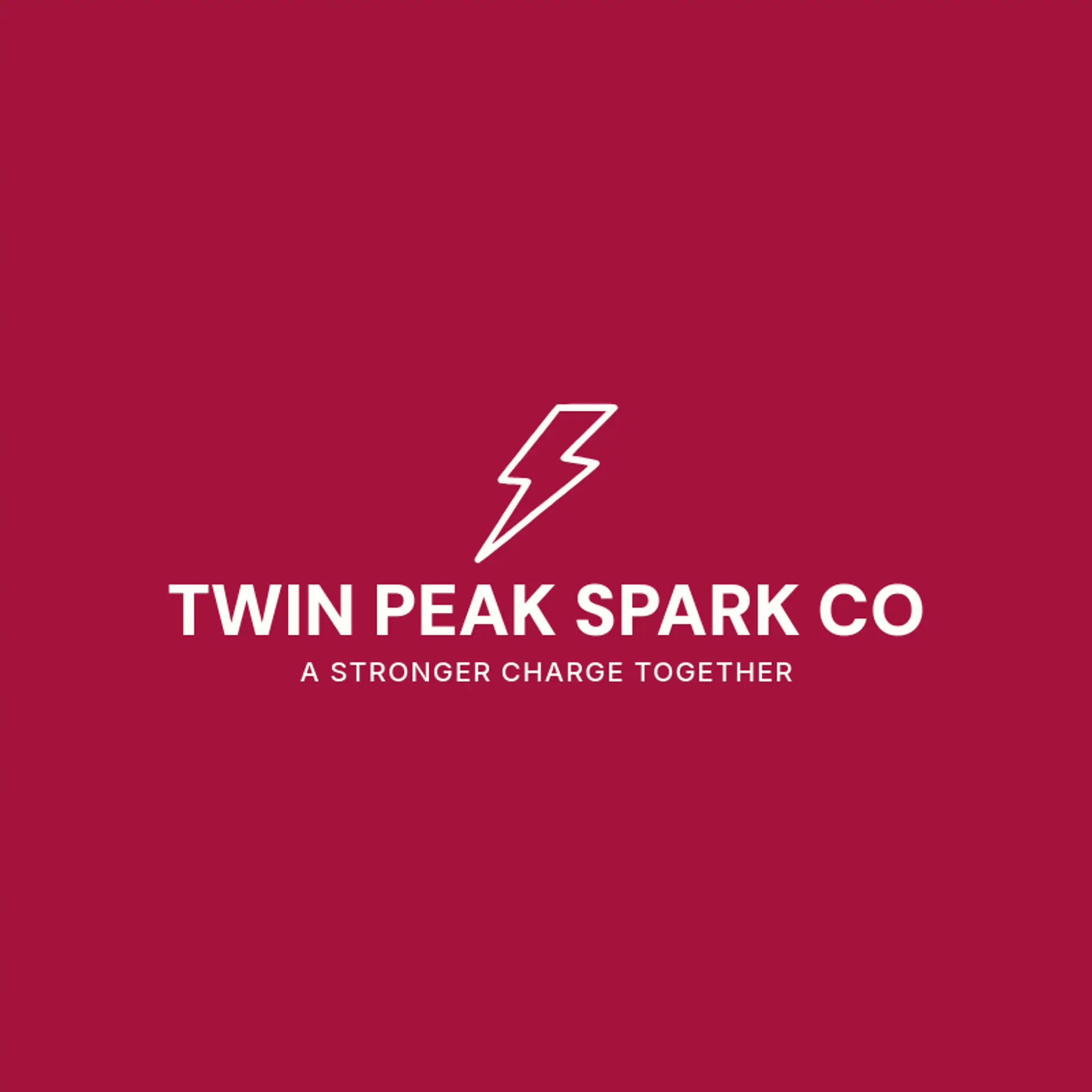 Twin Peak Spark Co logo for thunderbolt