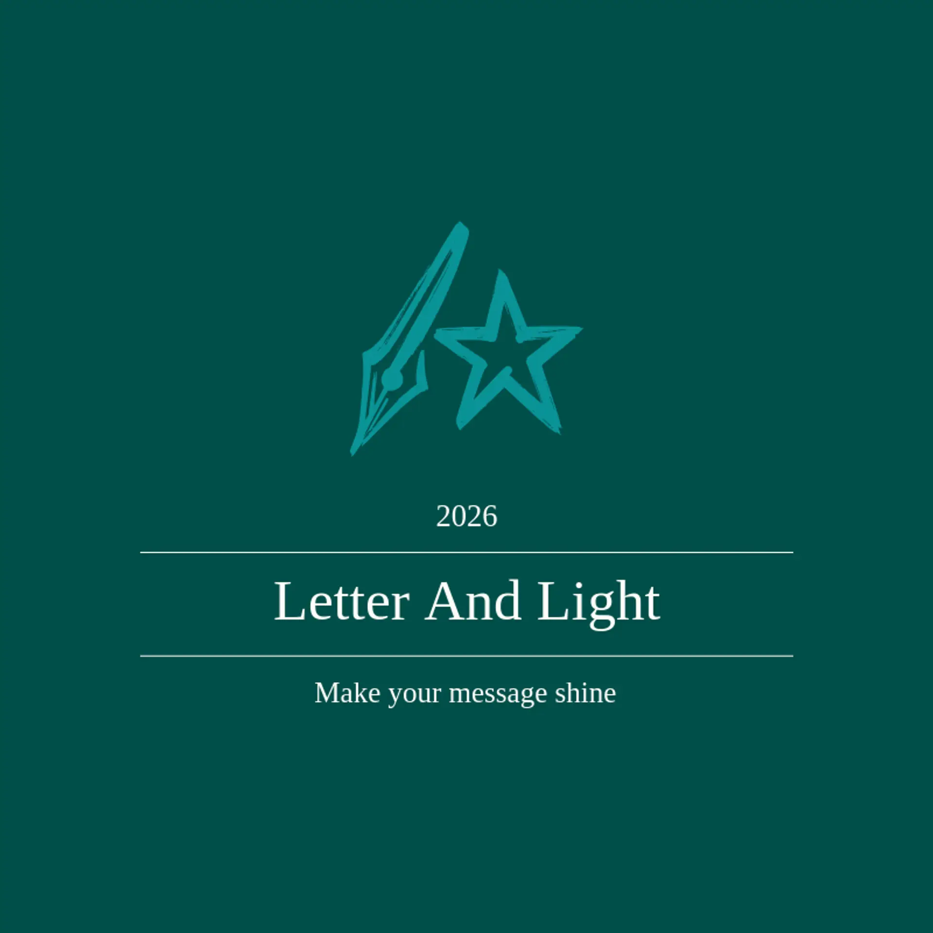 Letter And Light logo for designer