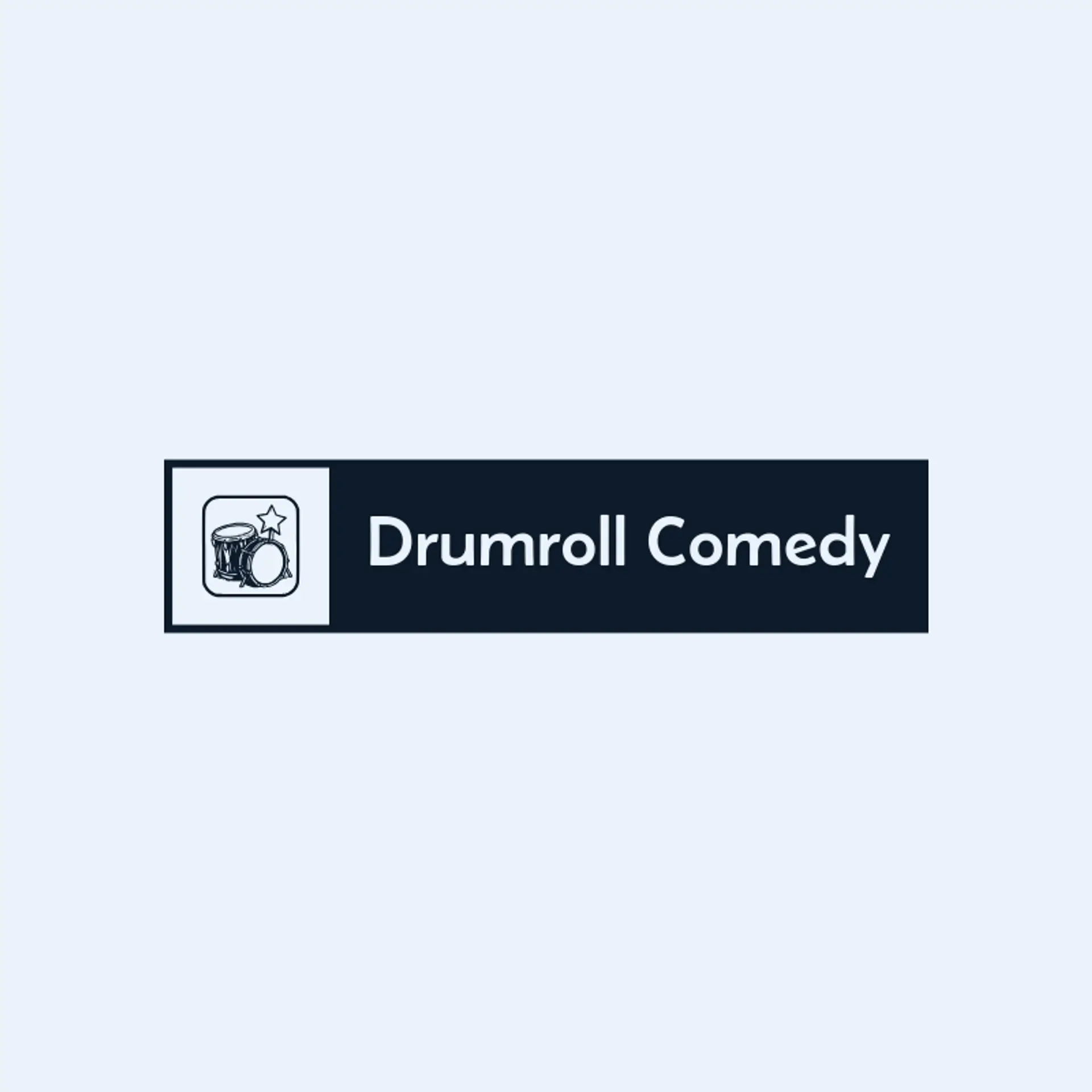 Drumroll Comedy logo for comedy