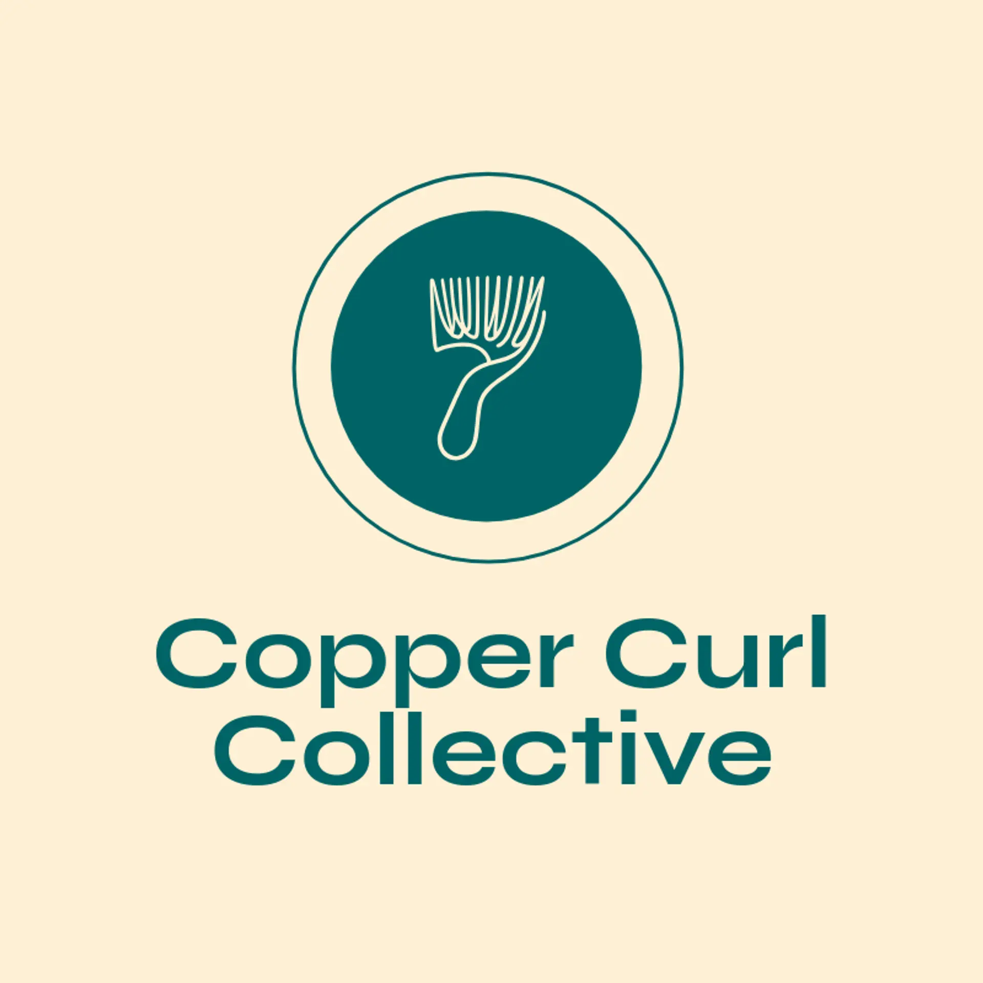 Copper Curl Collective logo for hair stylist