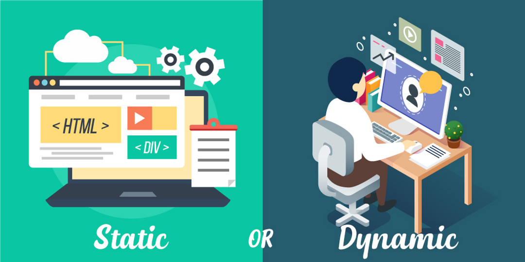 Static vs dynamic web pages