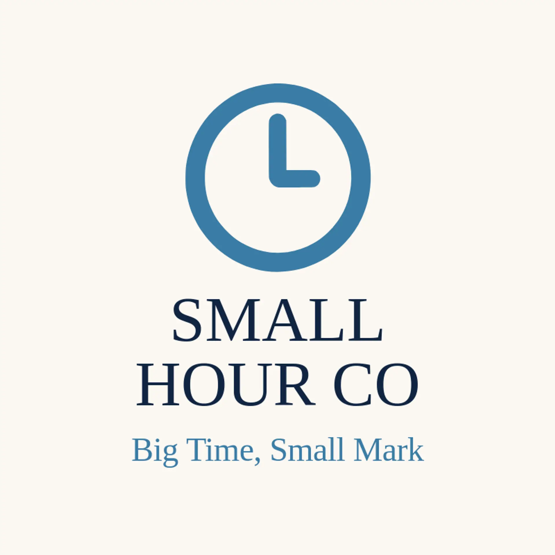 Small Hour Co logo for clock