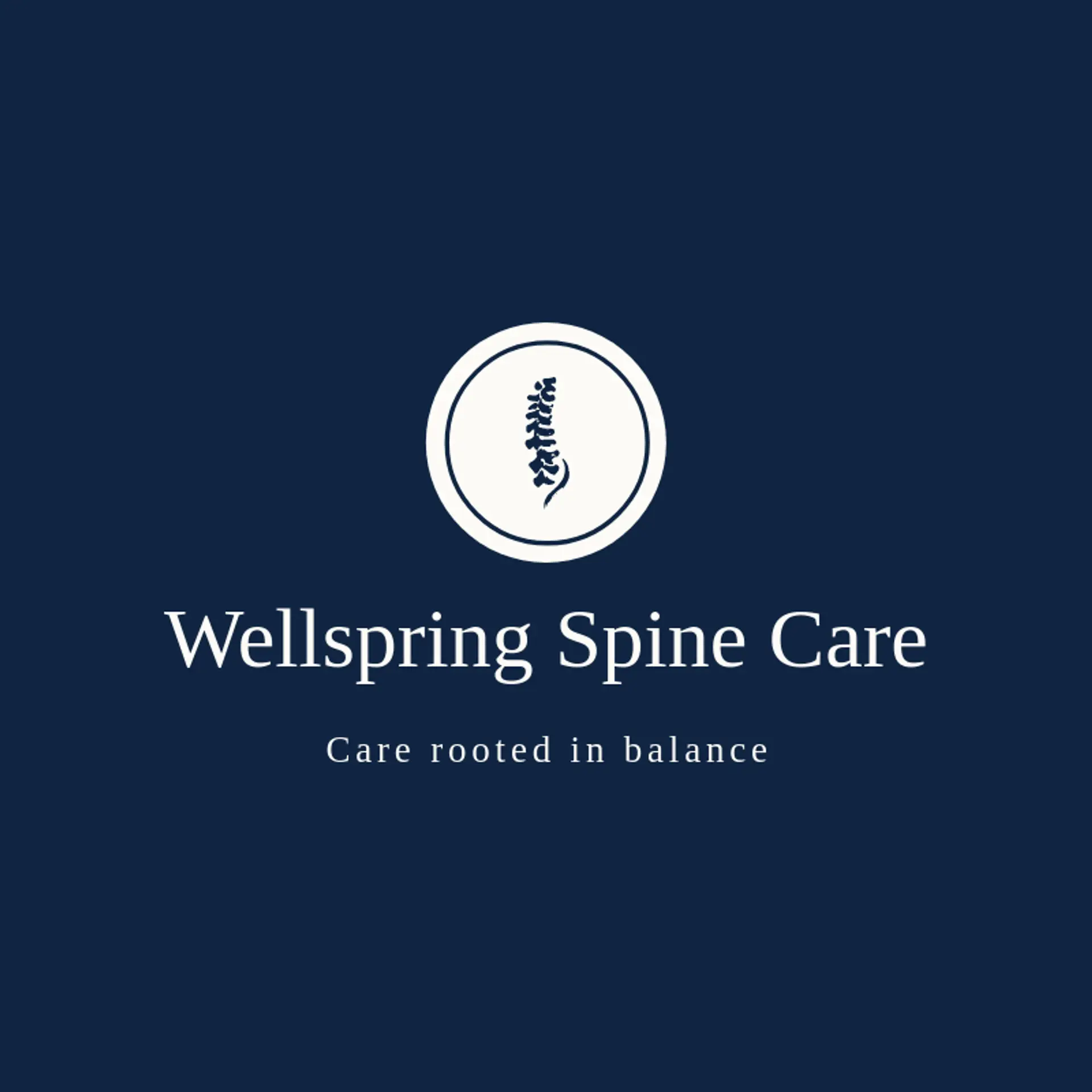 Wellspring Spine Care logo for spine