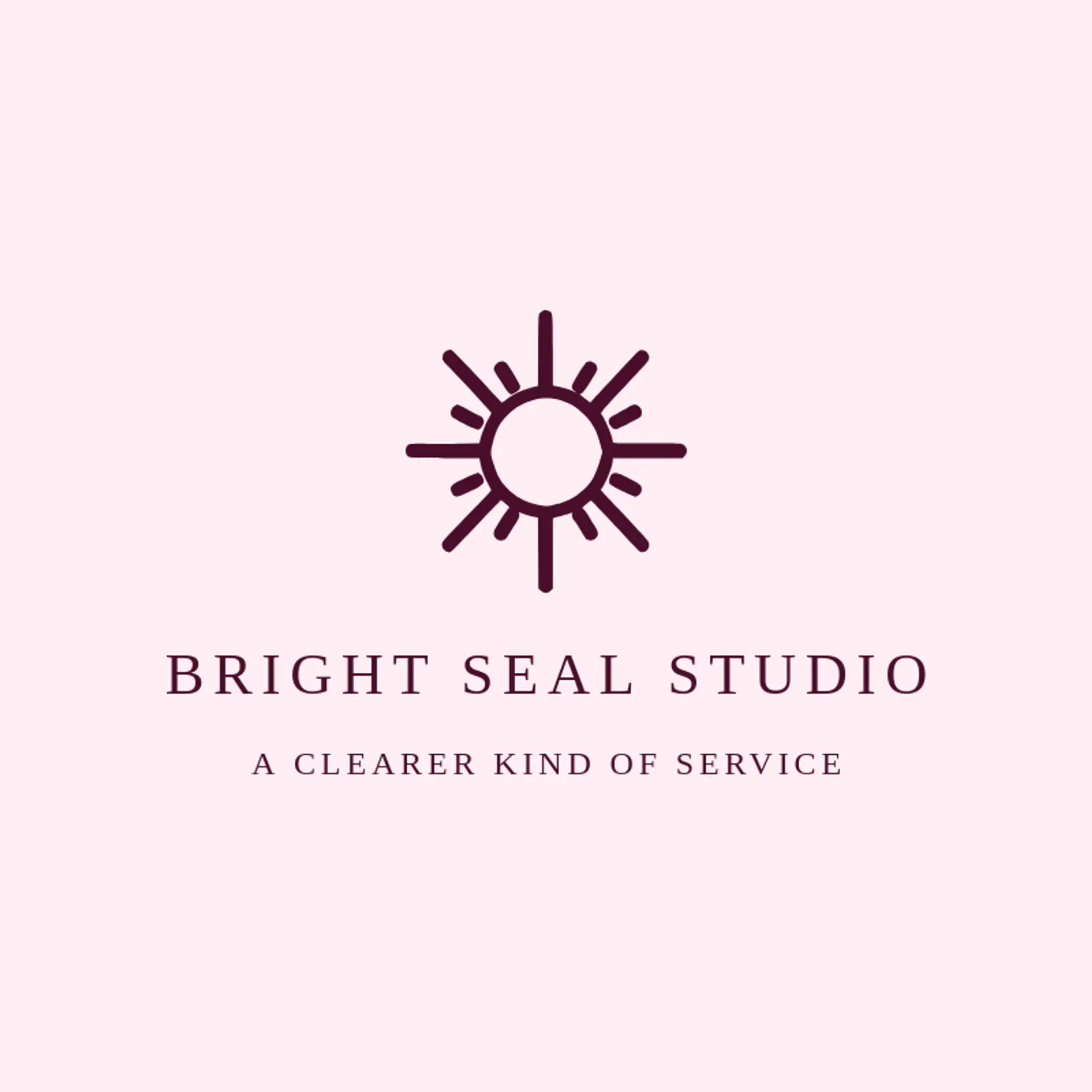 Bright Seal Studio logo for notary public
