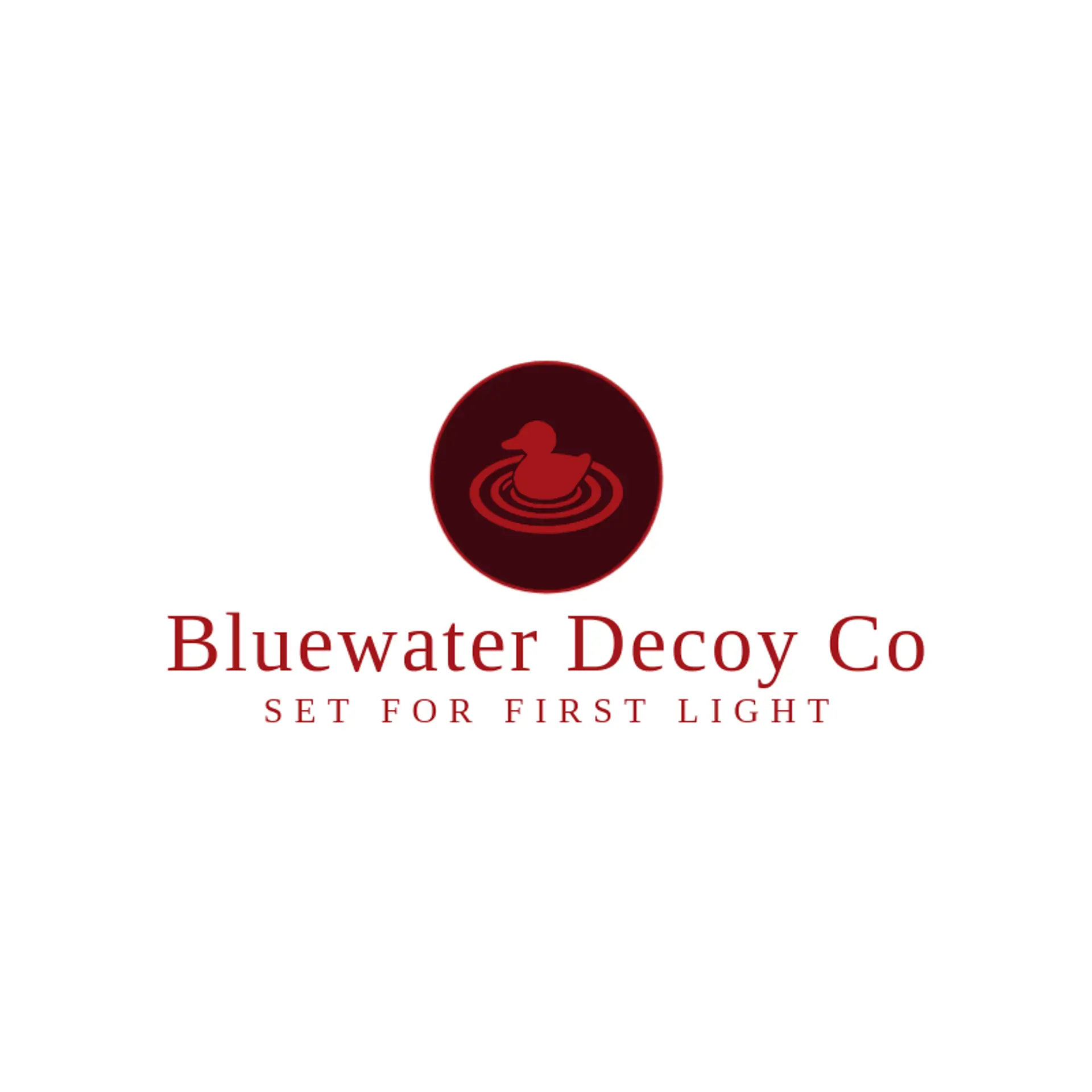 Bluewater Decoy Co logo for duck hunting