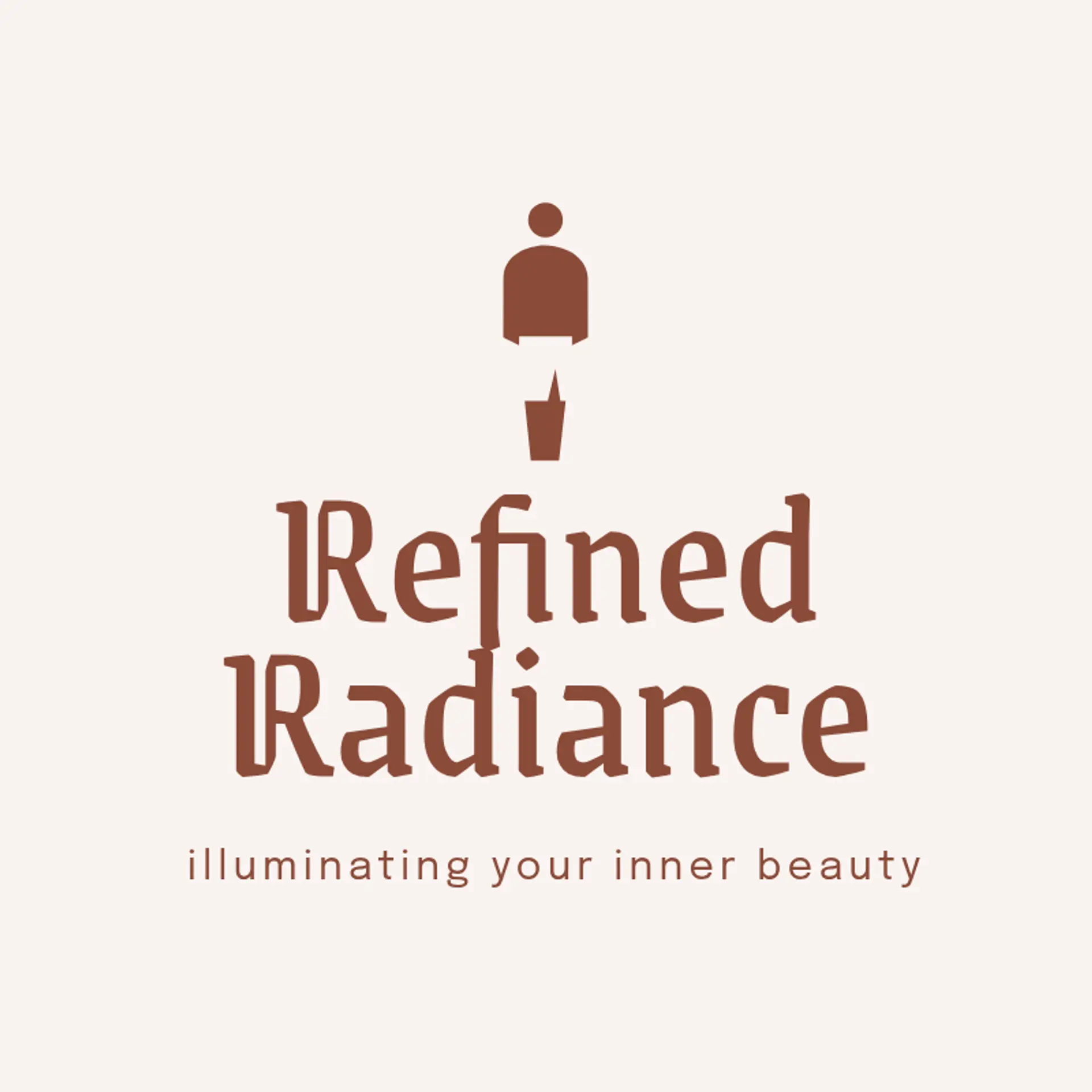 Refined Radiance logo for beauty spa