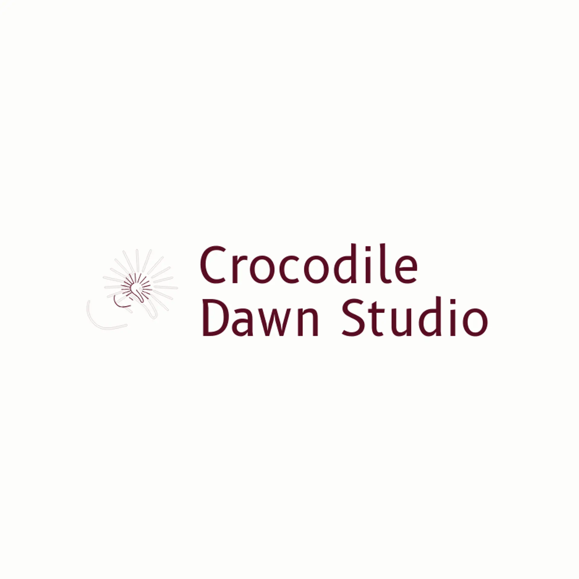 Crocodile Dawn Studio logo for crocodile