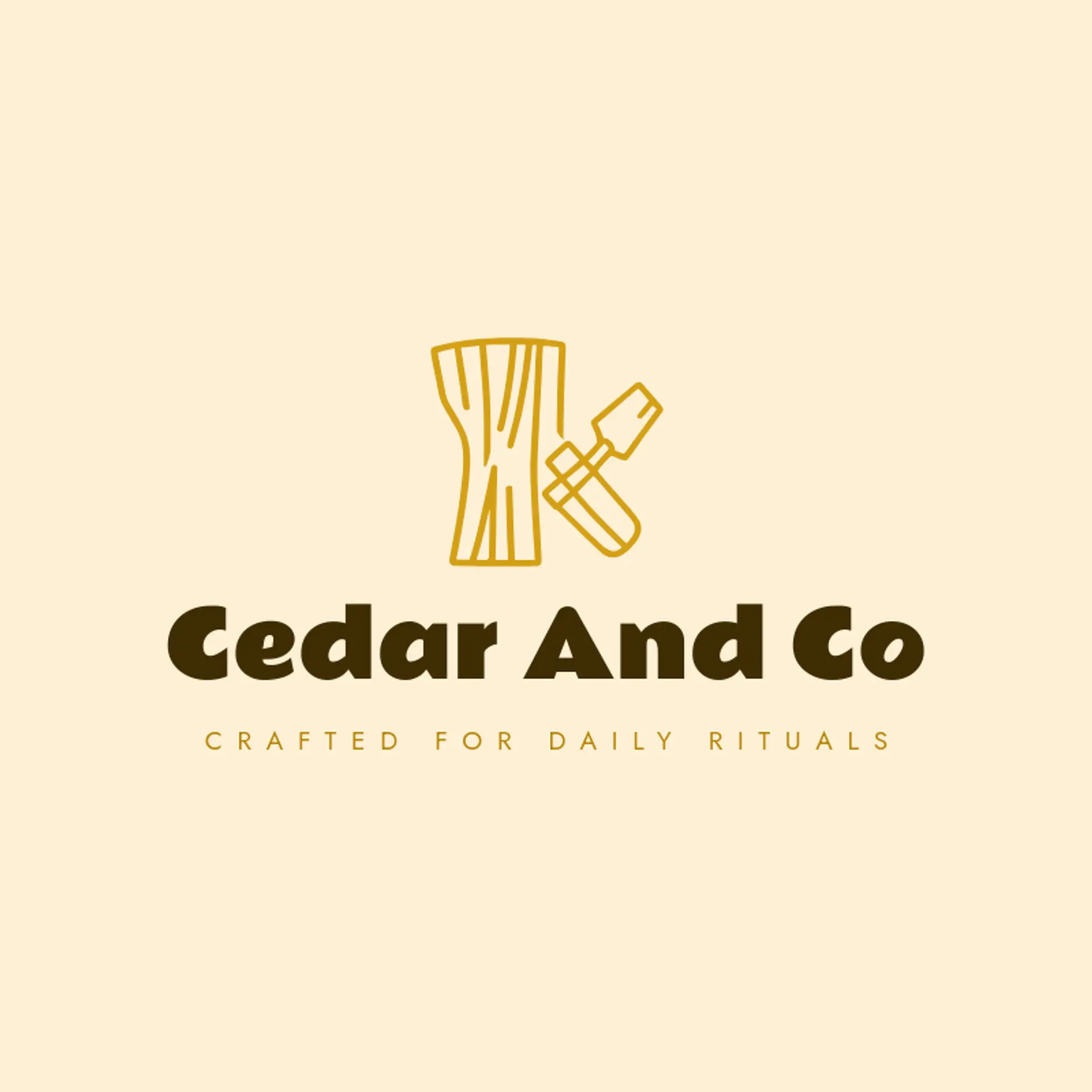 Cedar and Co logo for wood