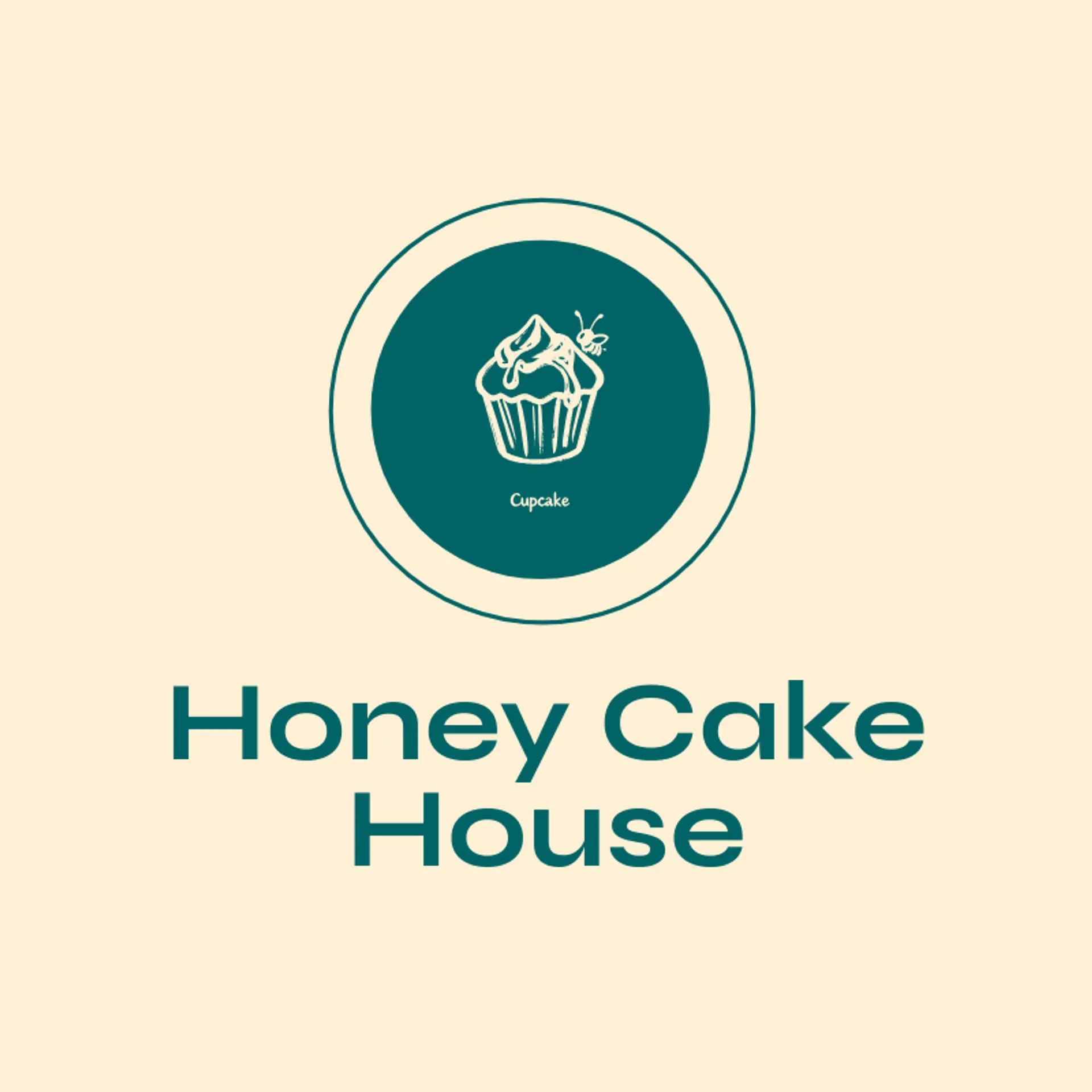 Honey Cake House logo for cupcake