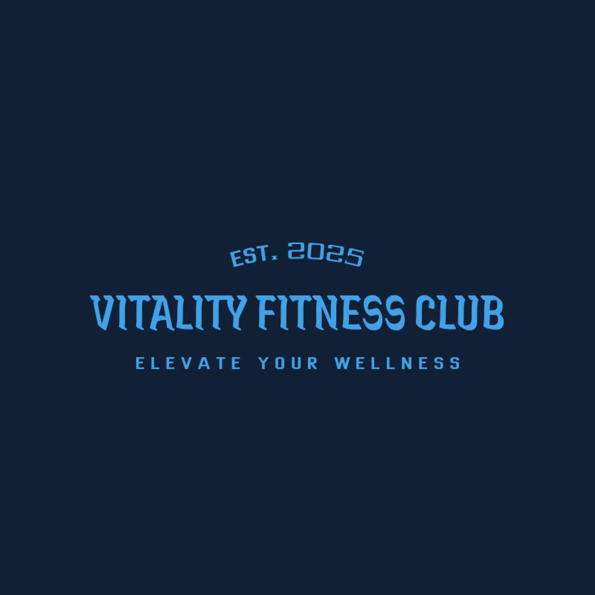 Vitality Fitness Club logo for fitness club