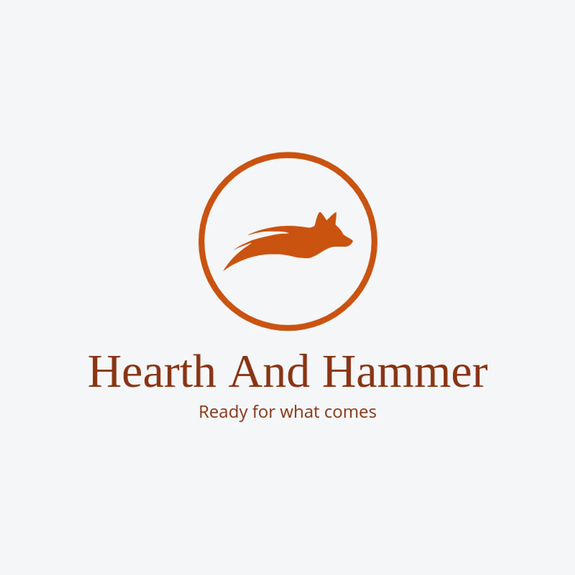 Hearth and Hammer logo for masculine