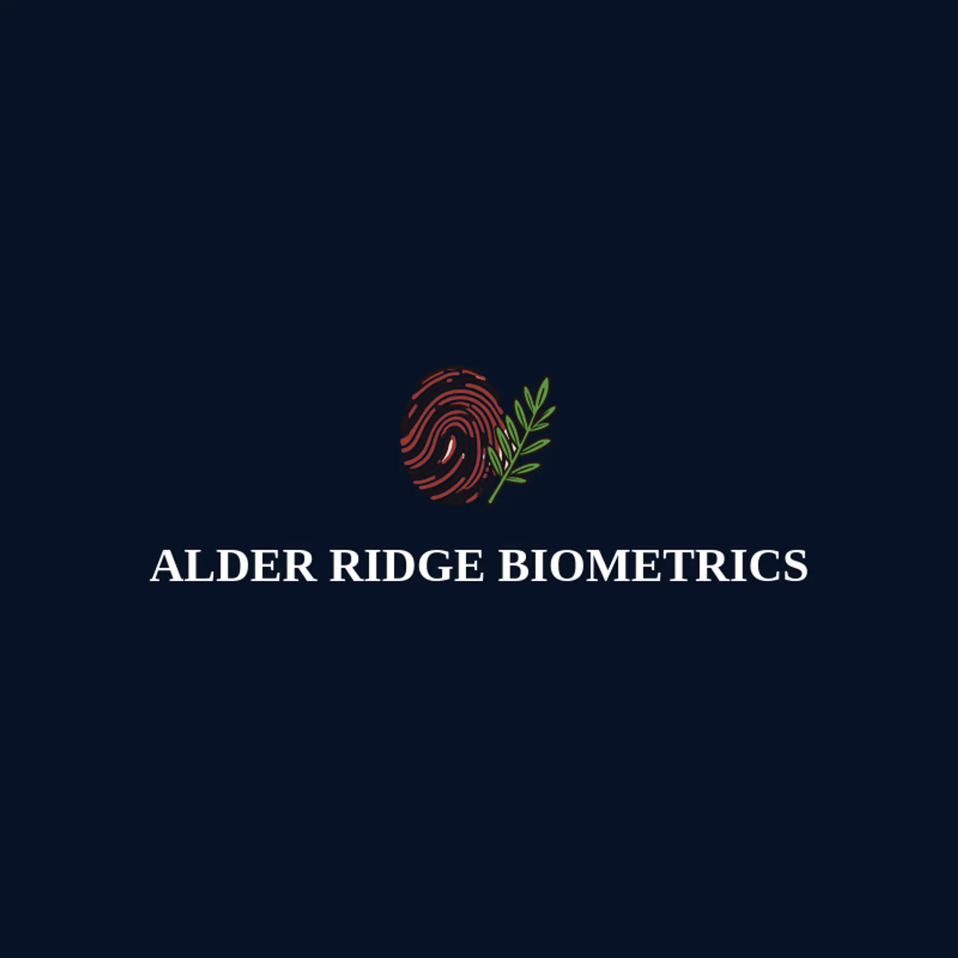 Alder Ridge Biometrics logo for fingerprint