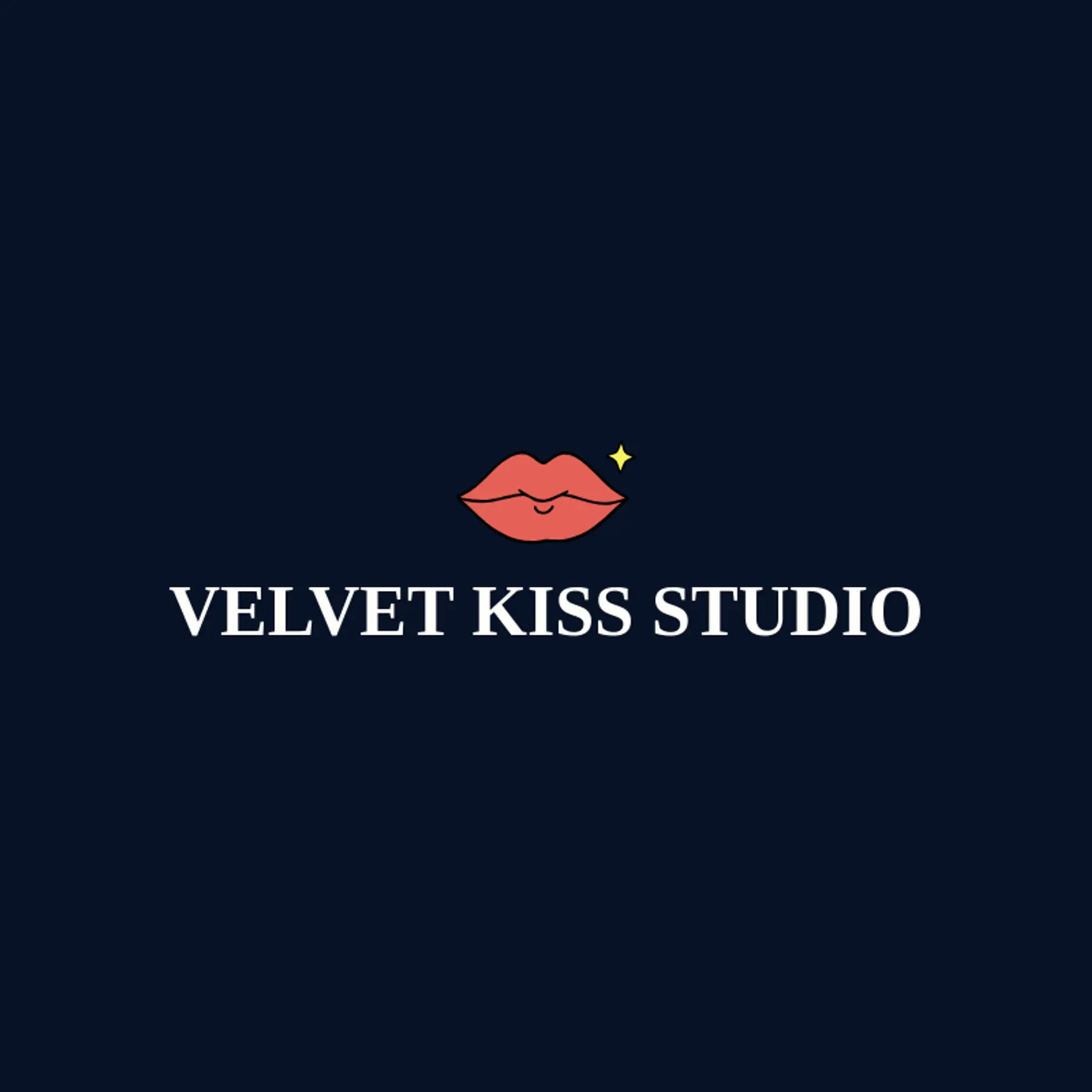 Velvet Kiss Studio logo for lips