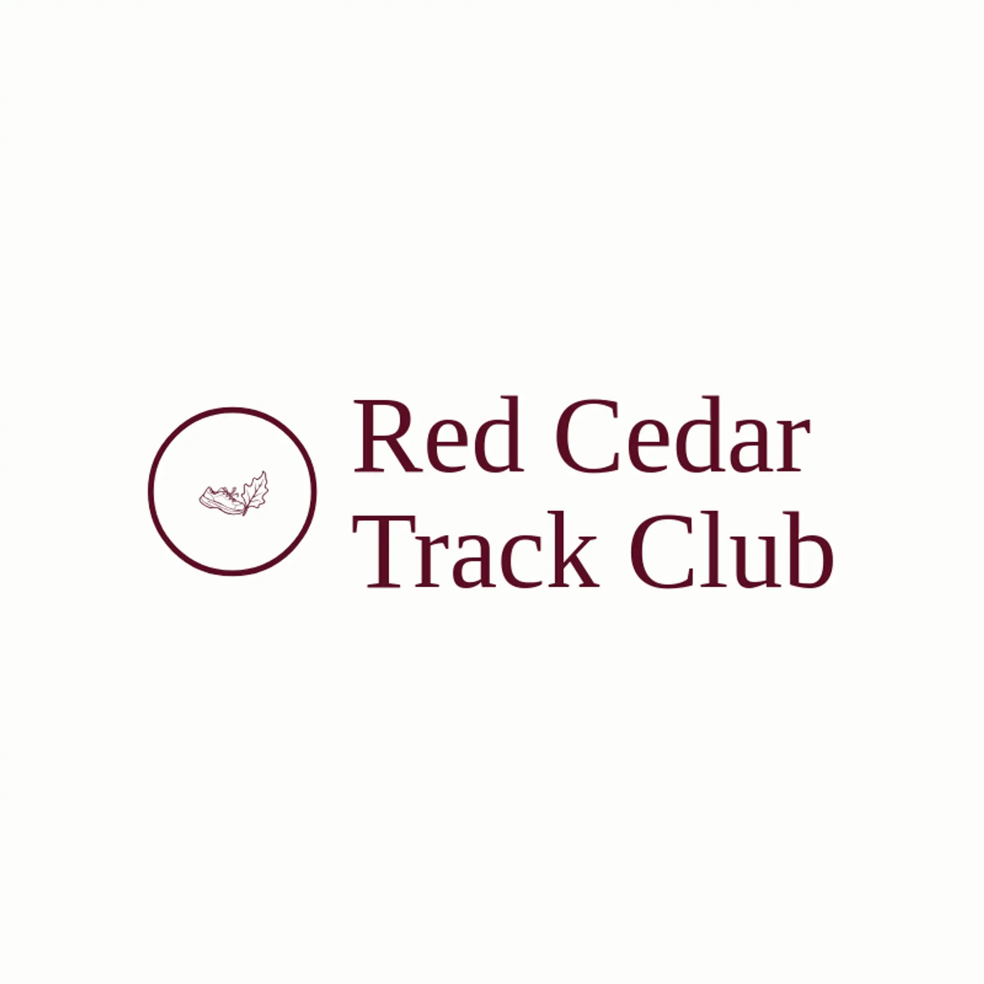 Red Cedar Track Club logo for race