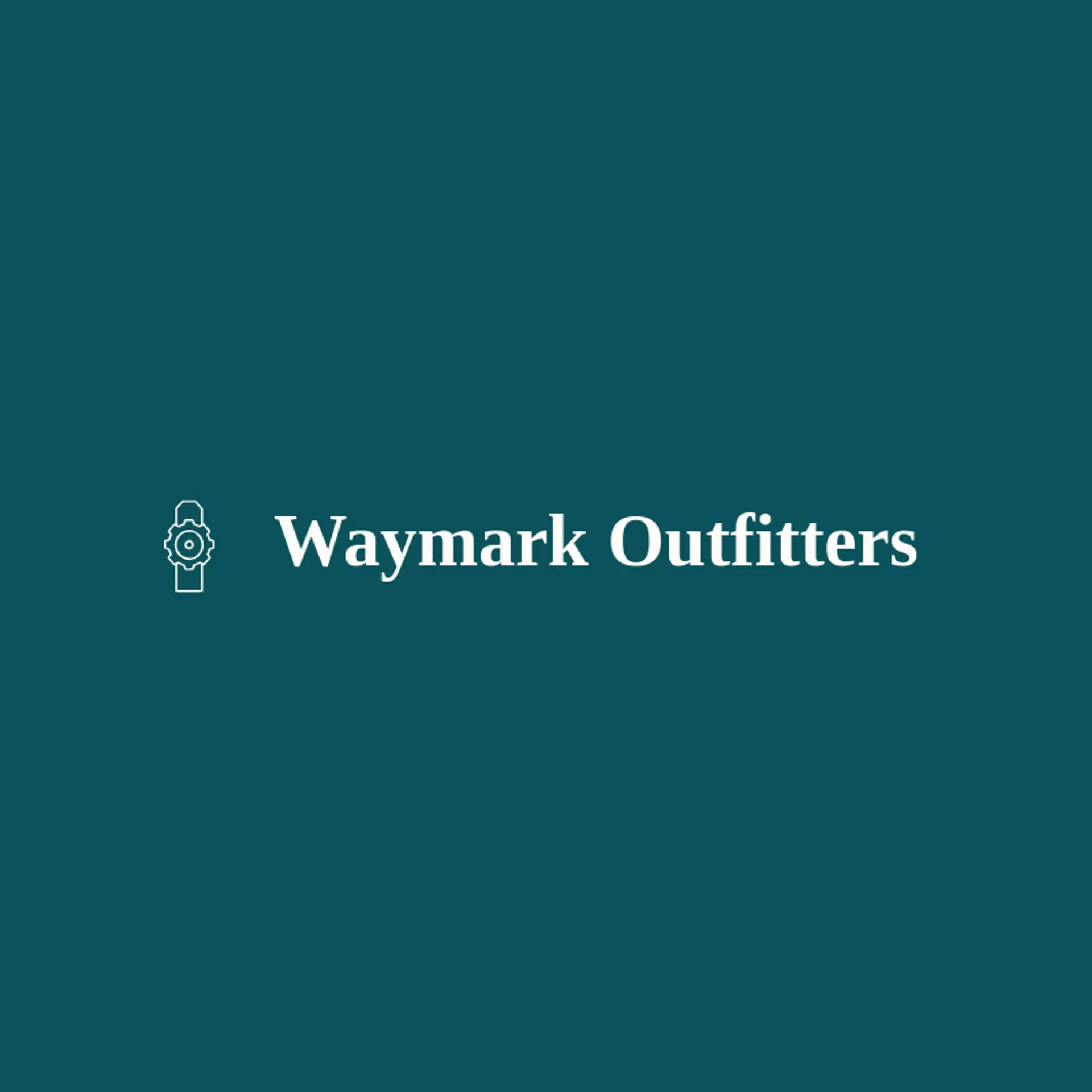 Waymark Outfitters logo for gear