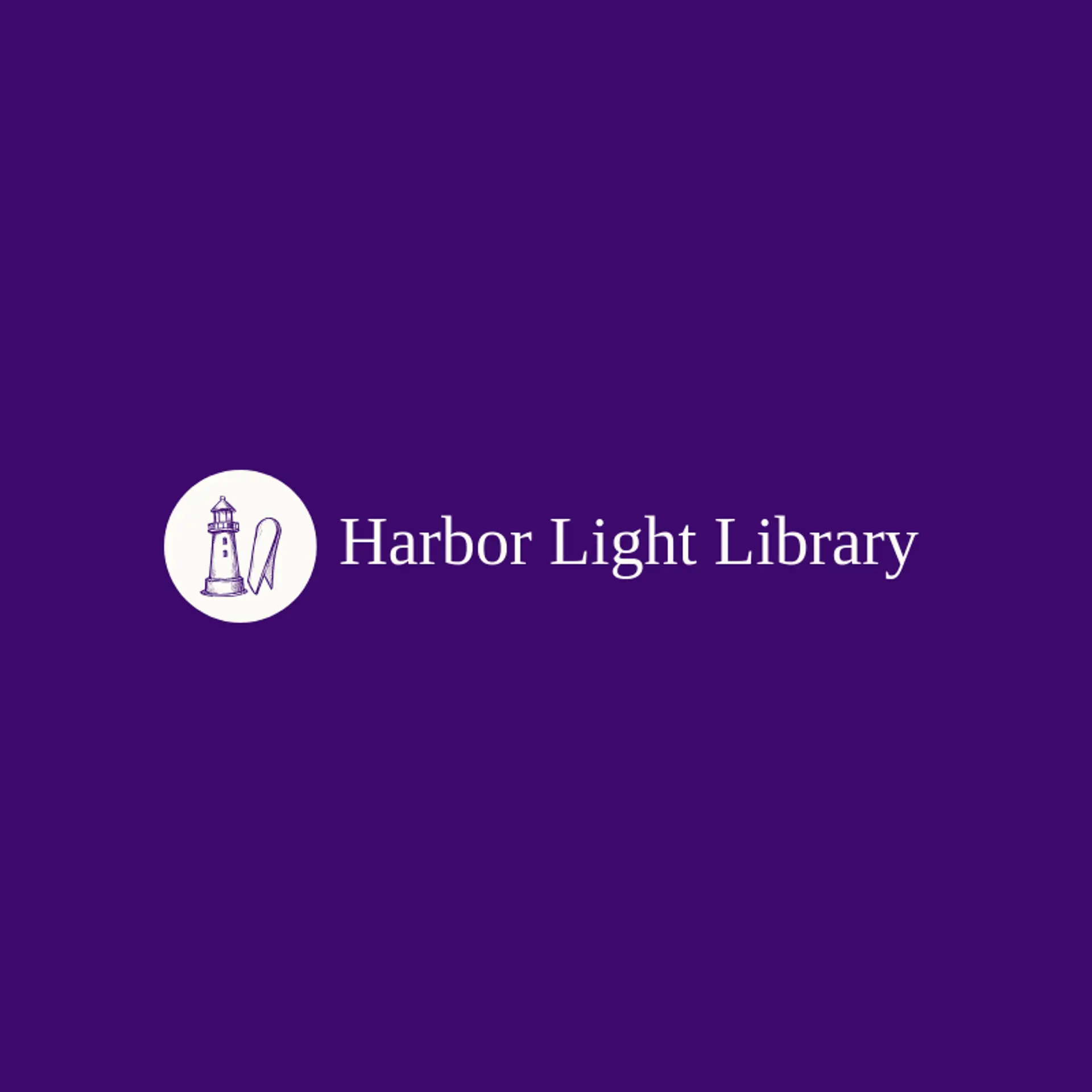 Harbor Light Library logo for library