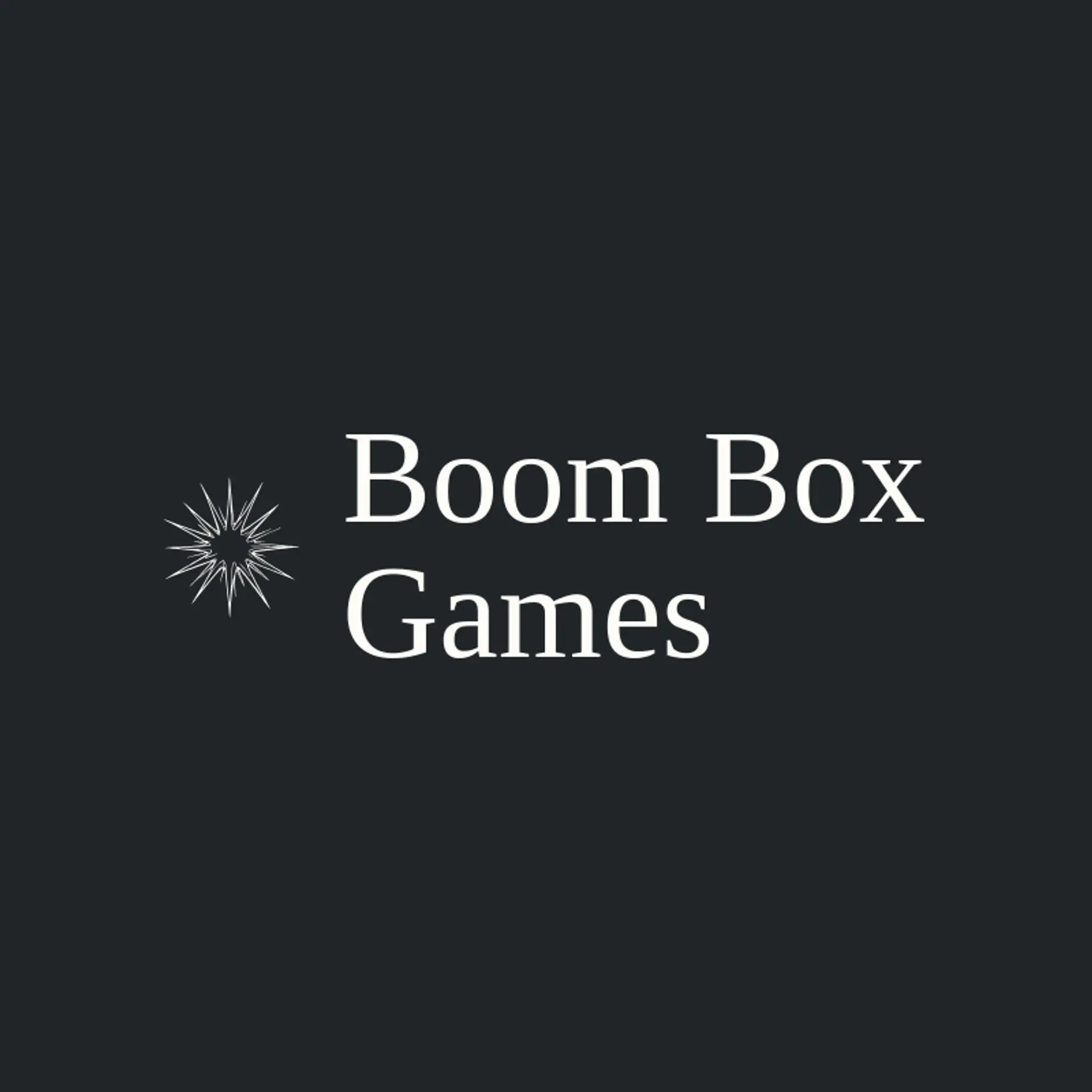 Boom Box Games logo for explosion