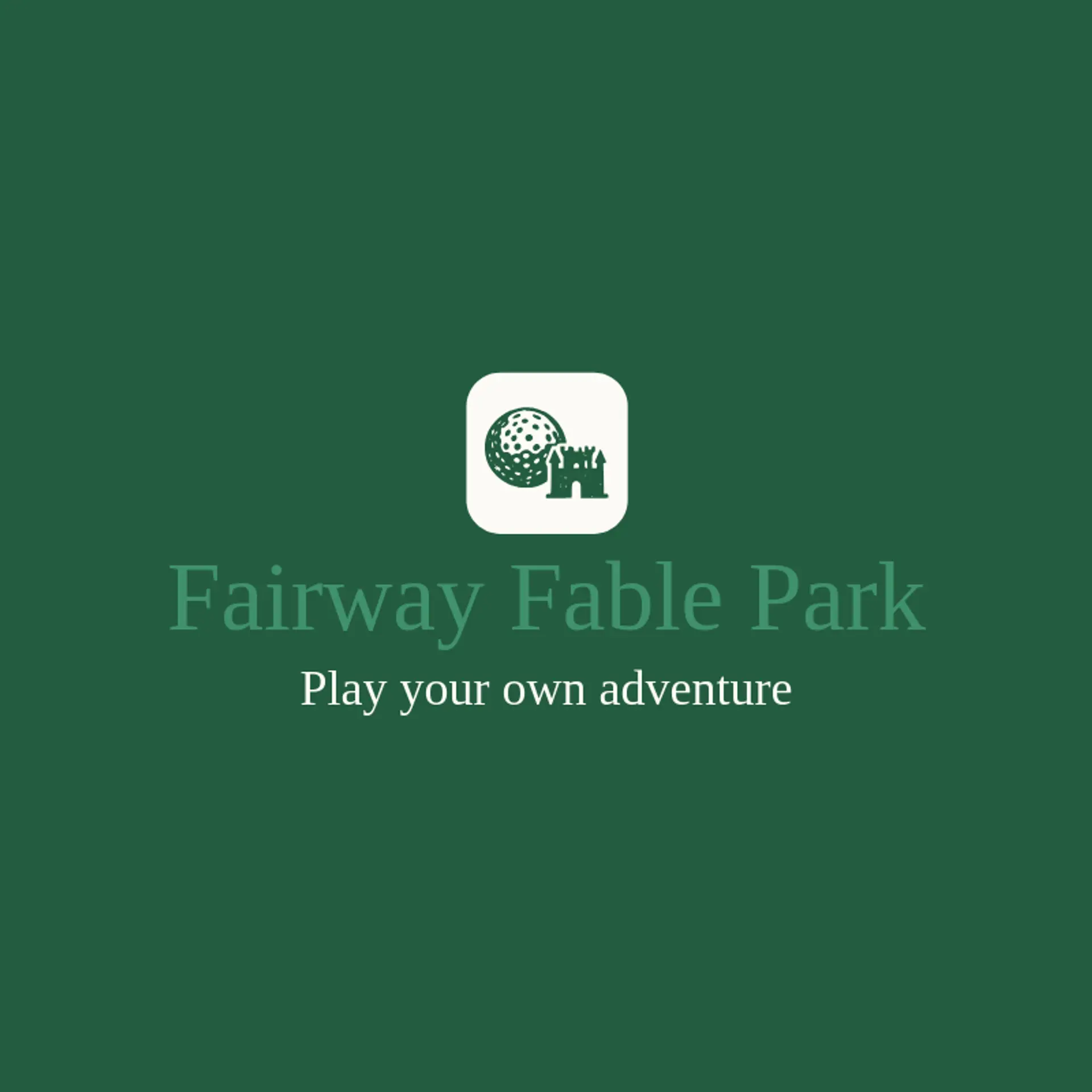 Fairway Fable Park logo for mini golf