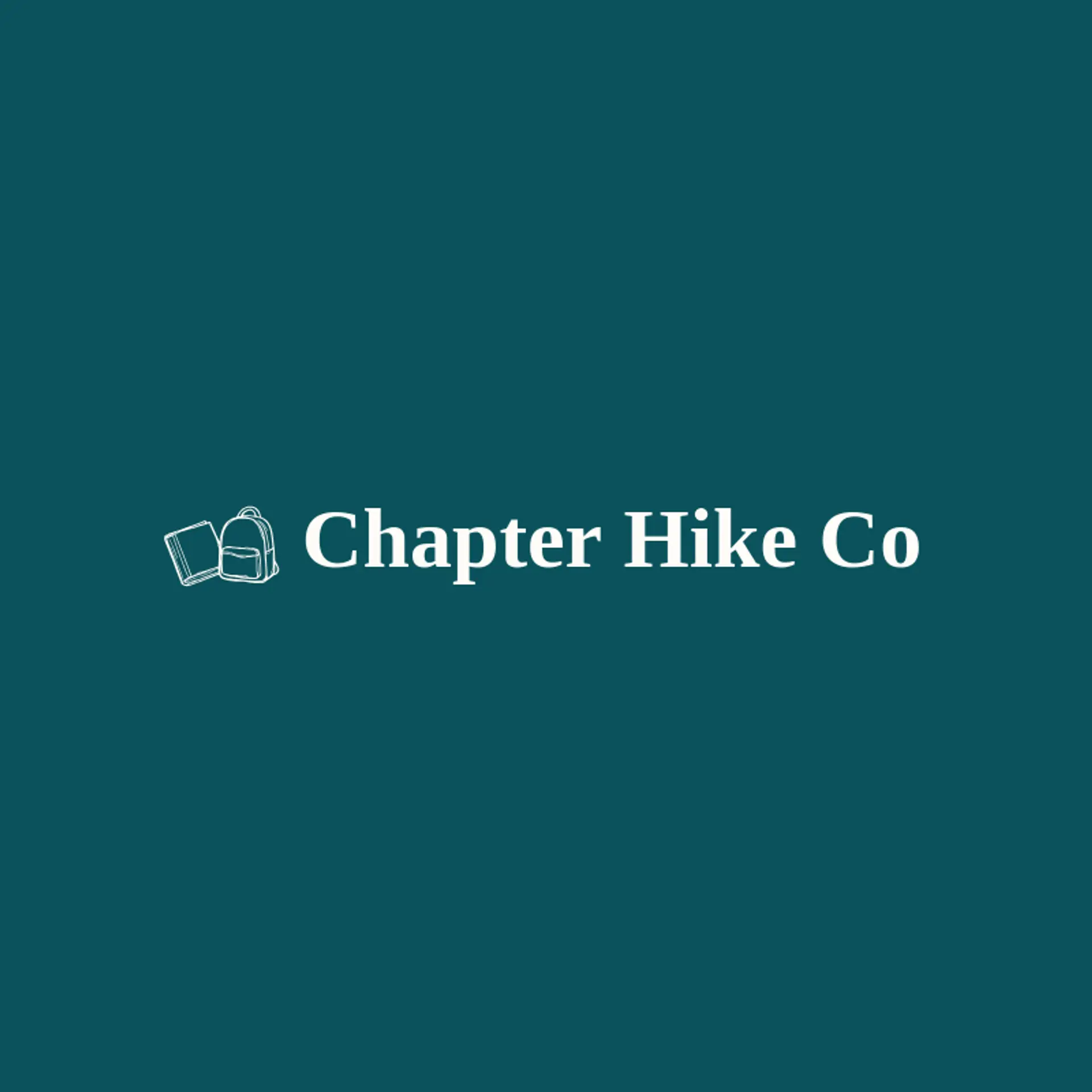 Chapter Hike Co logo for backpack