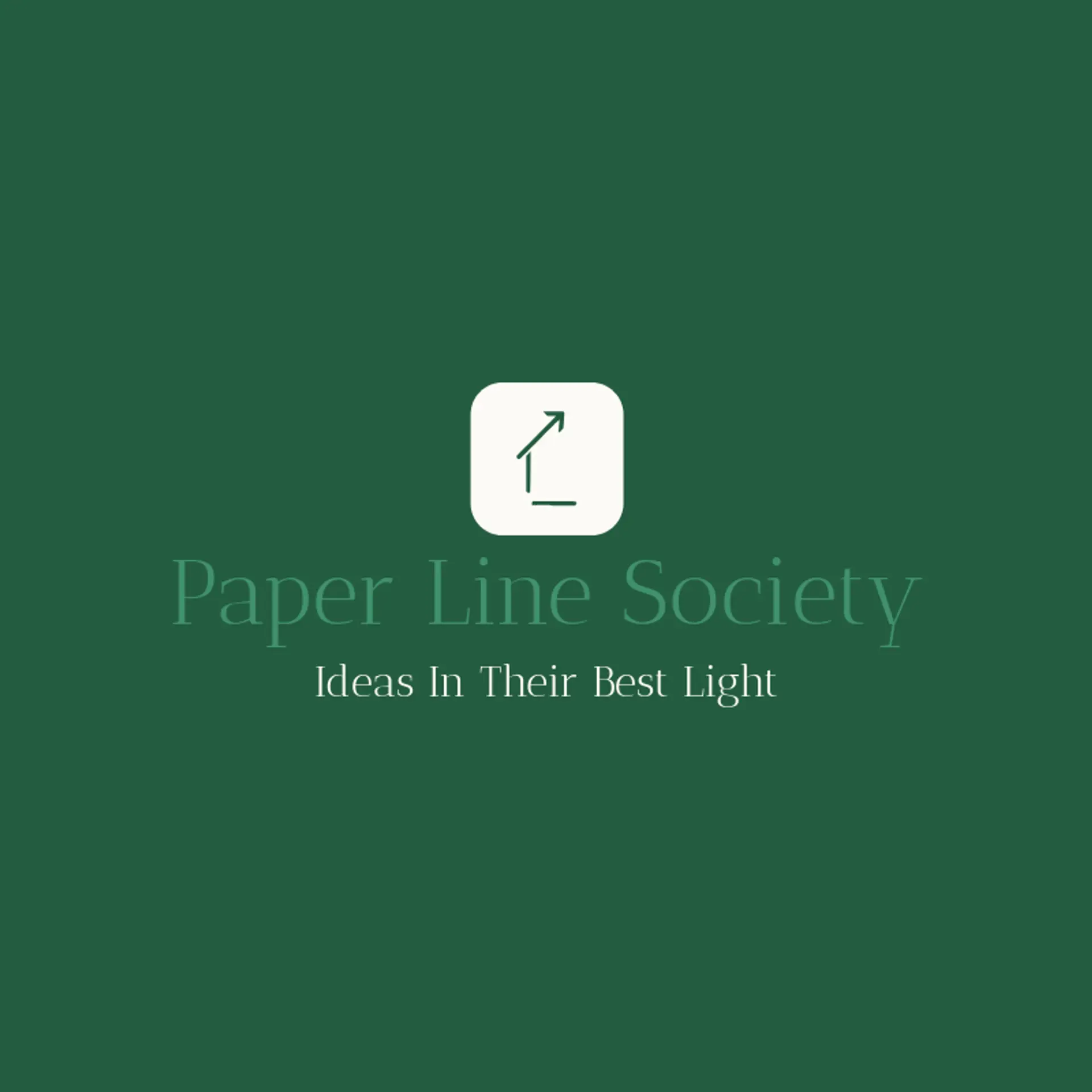 Paper Line Society logo for line