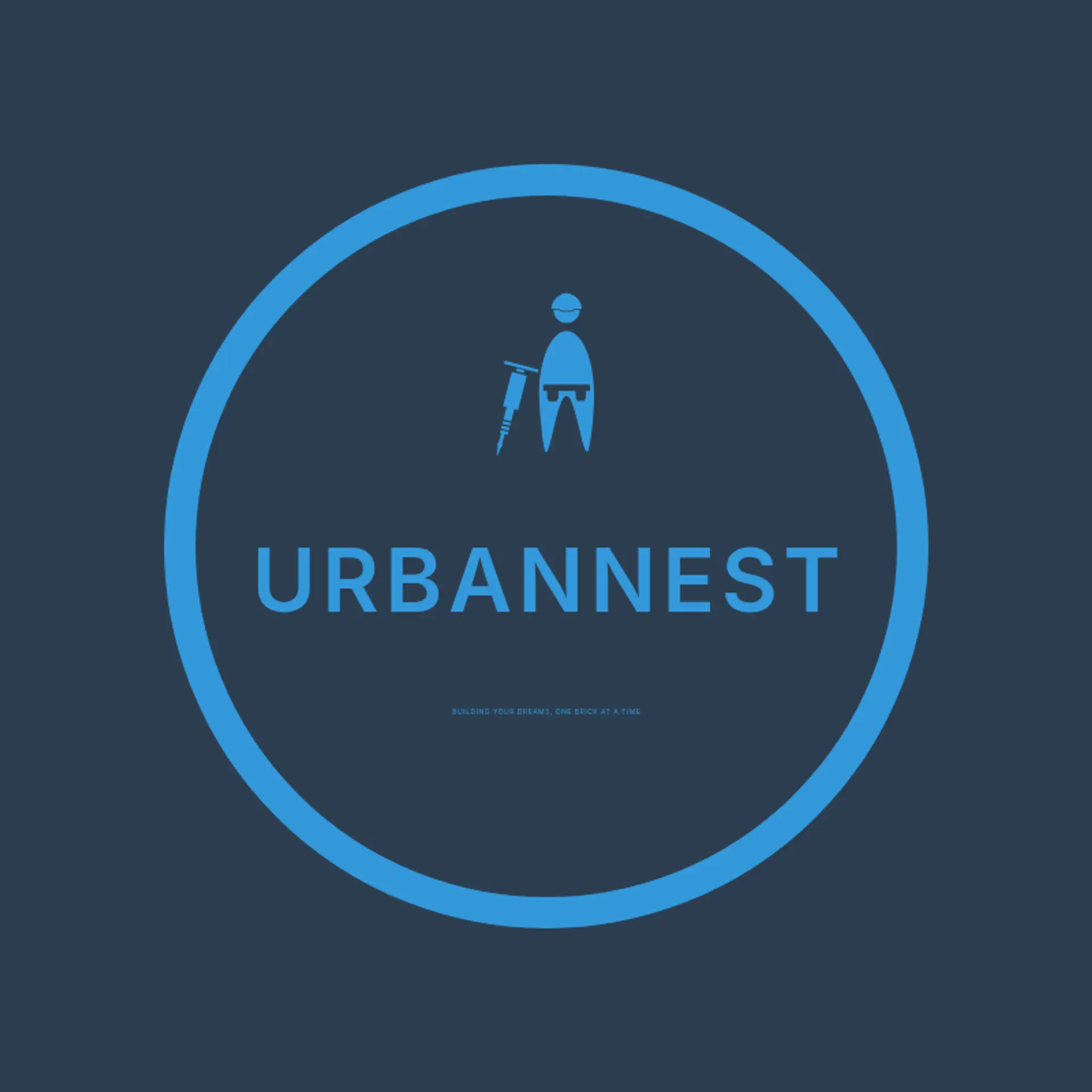 UrbanNest logo for construction house