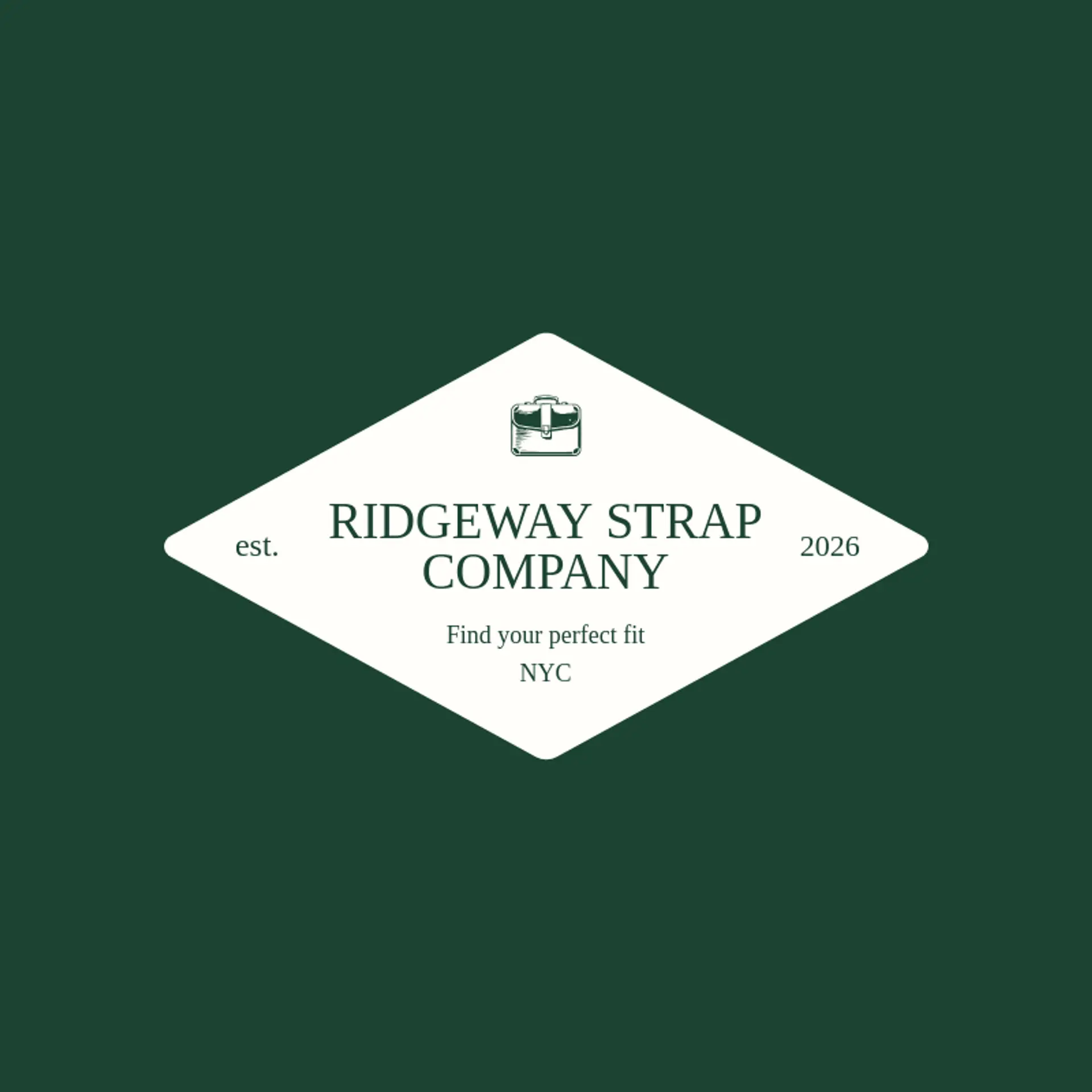 Ridgeway Strap Company logo for Buckle