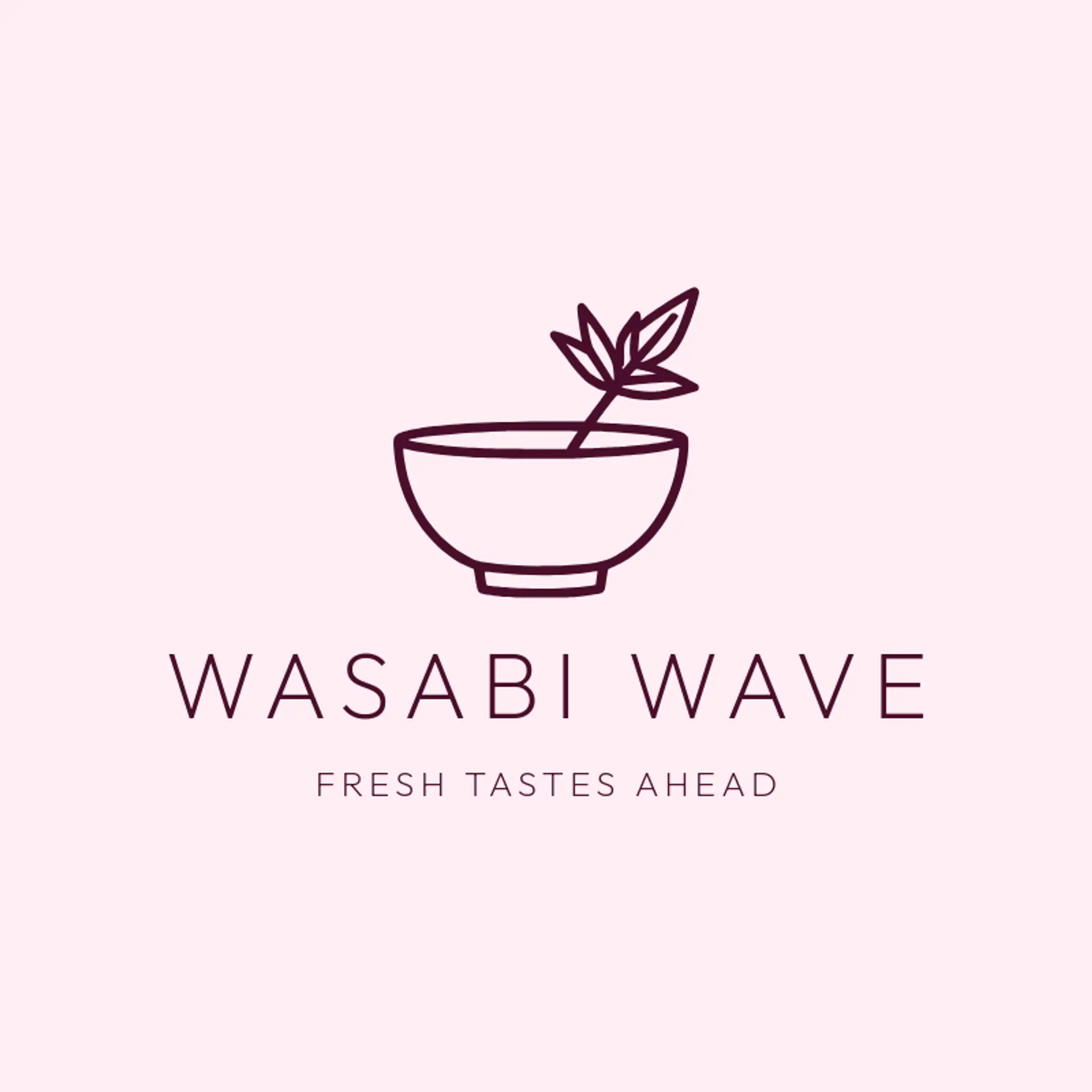Wasabi Wave logo for sushi