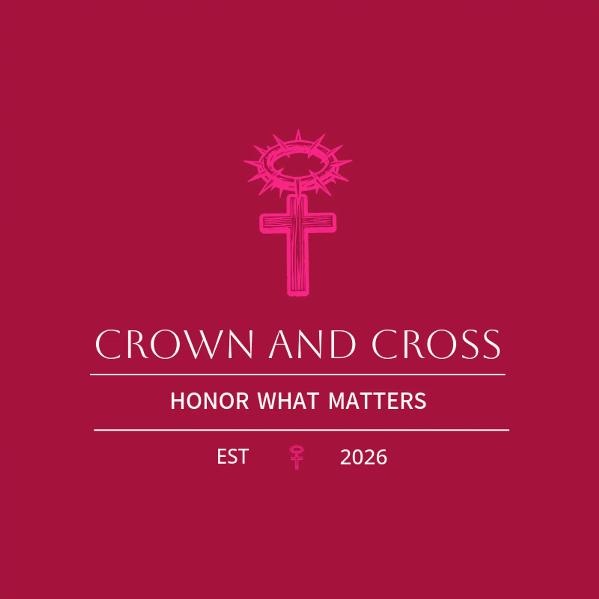 Crown and Cross logo for jesus
