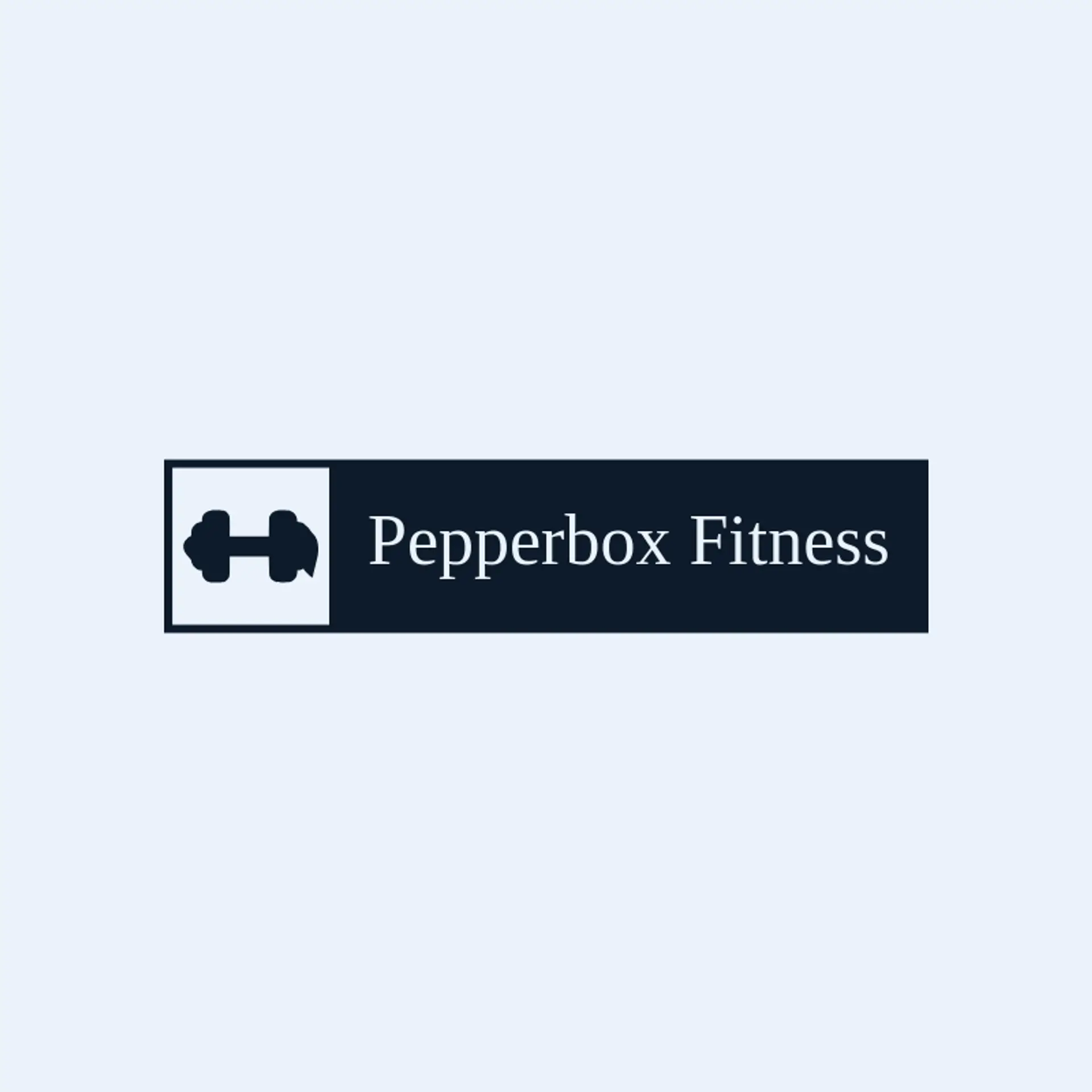 Pepperbox Fitness logo for dumbbell