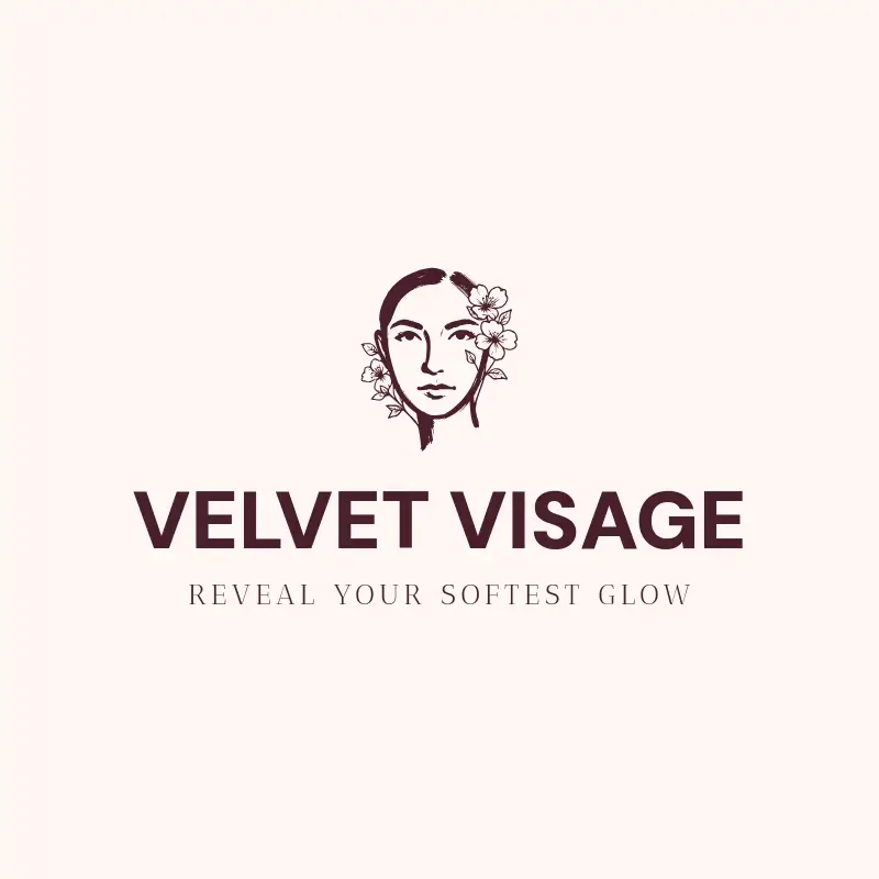 The artist name Velvet Visage as a branded logo with a single color icon
