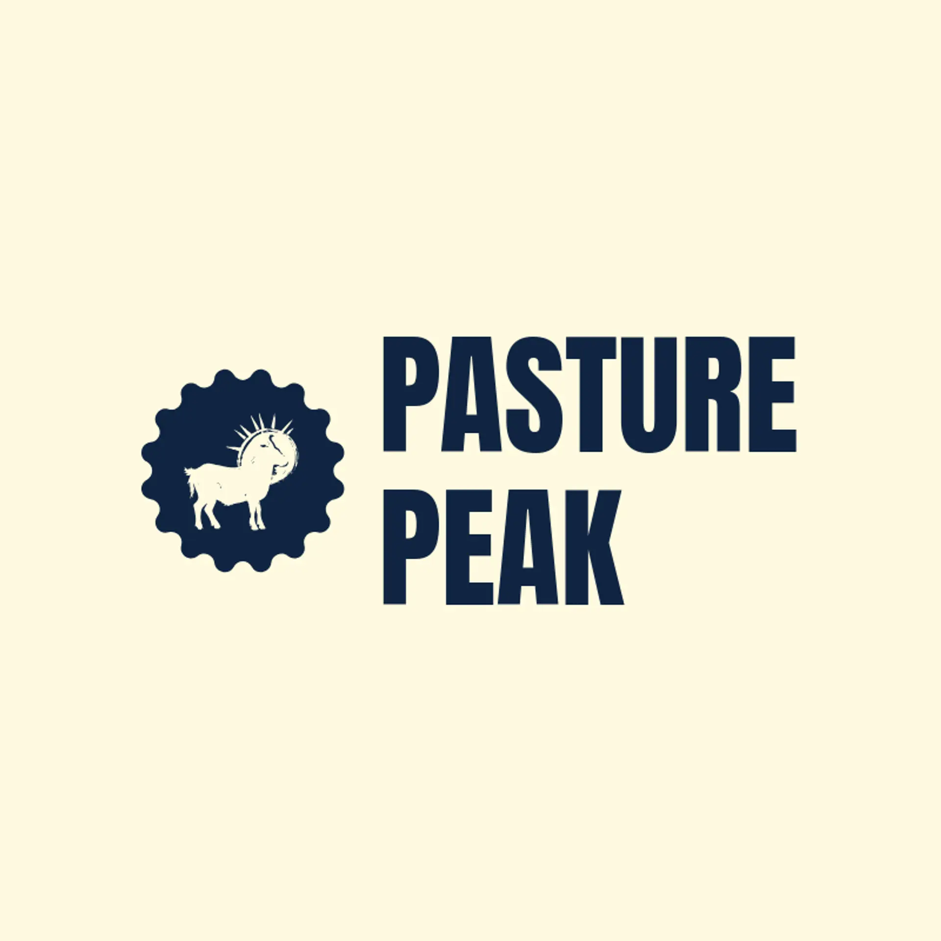 Pasture Peak logo for goat