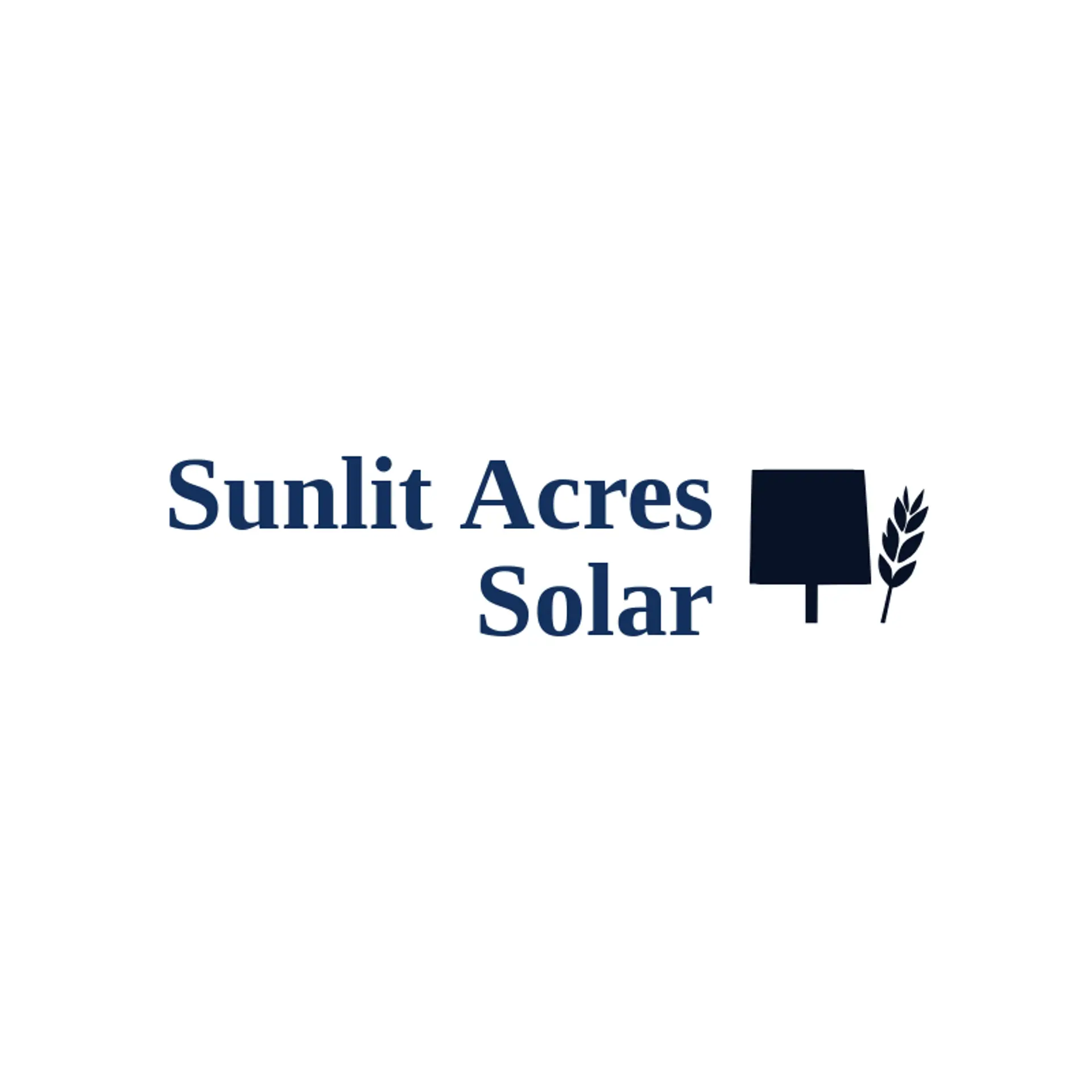 Sunlit Acres Solar logo for solar panel
