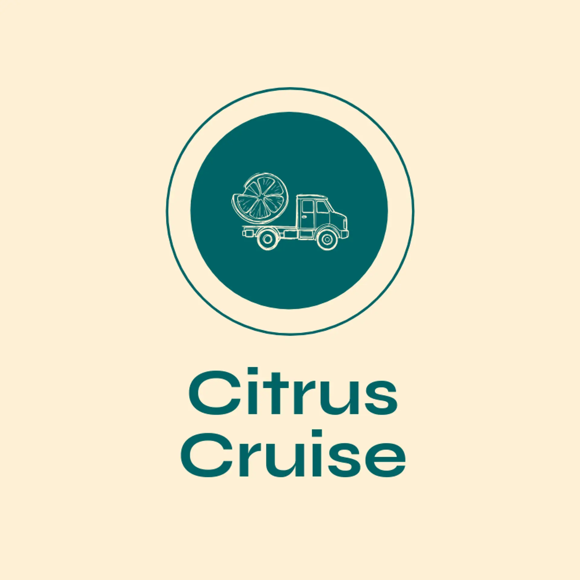 Citrus Cruise logo for food truck