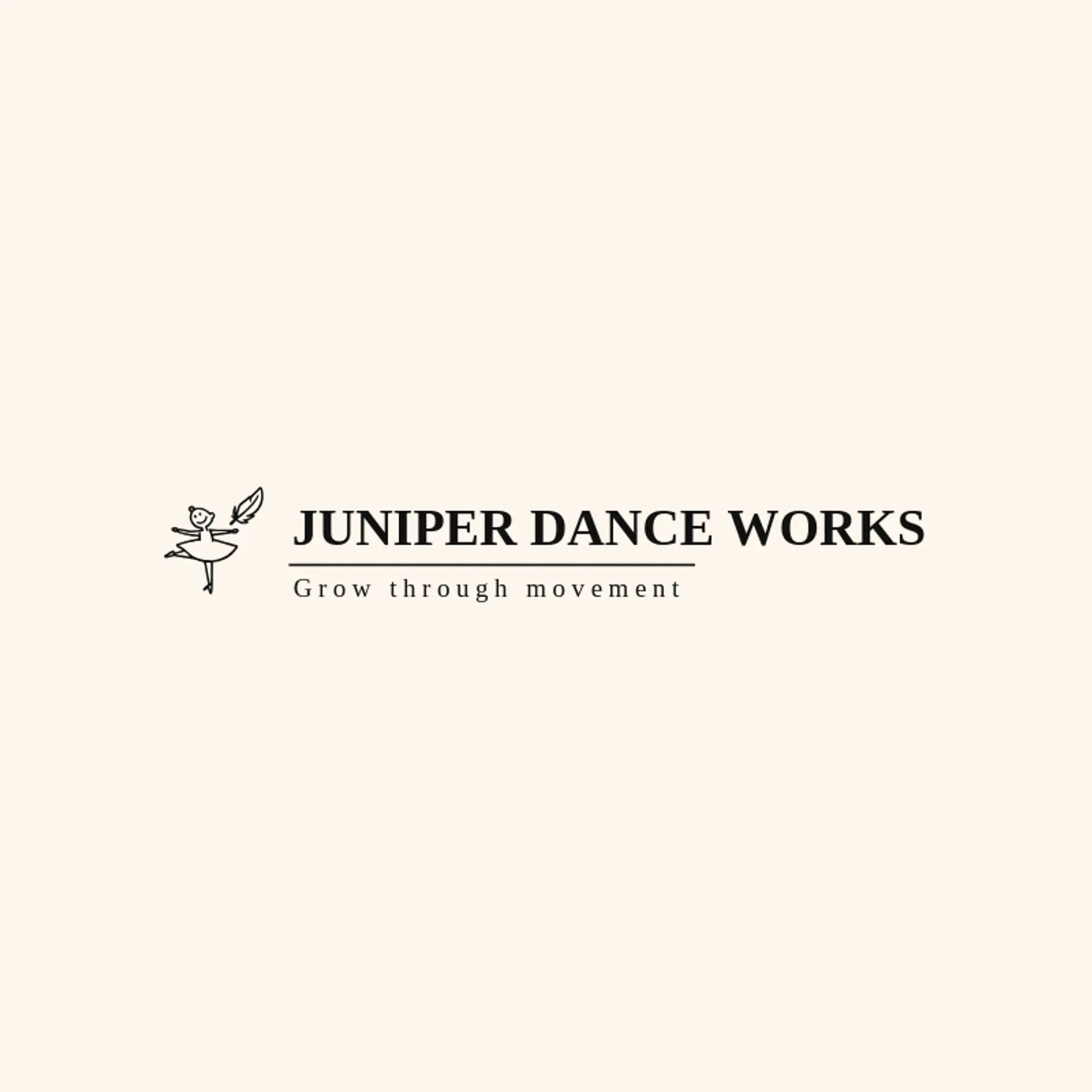 Juniper Dance Works logo for dancer