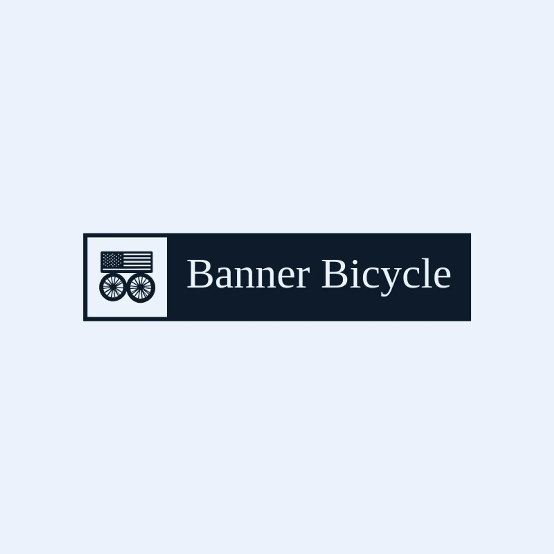Banner Bicycle logo for usa flag