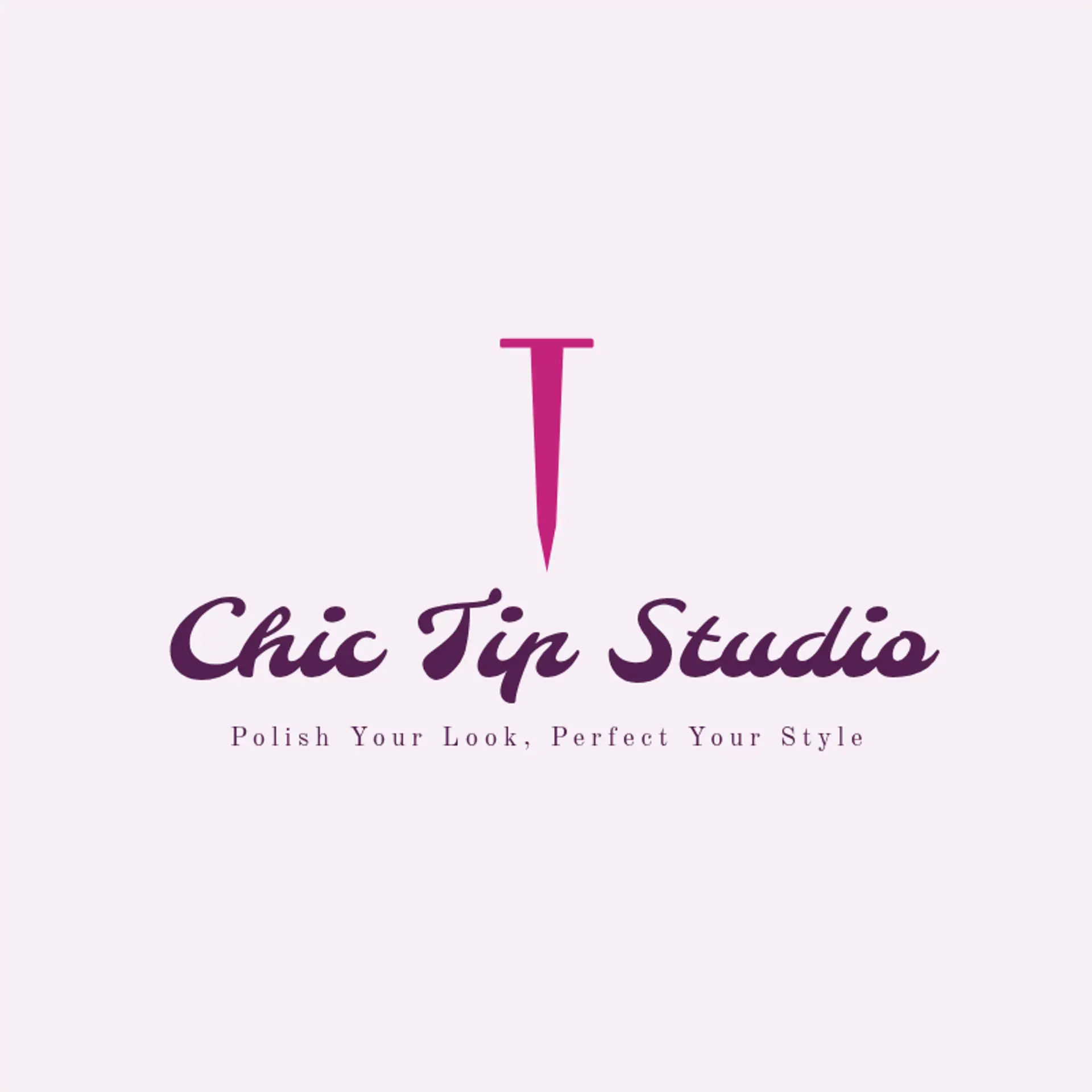 Chic Tip Studio logo for nail salon