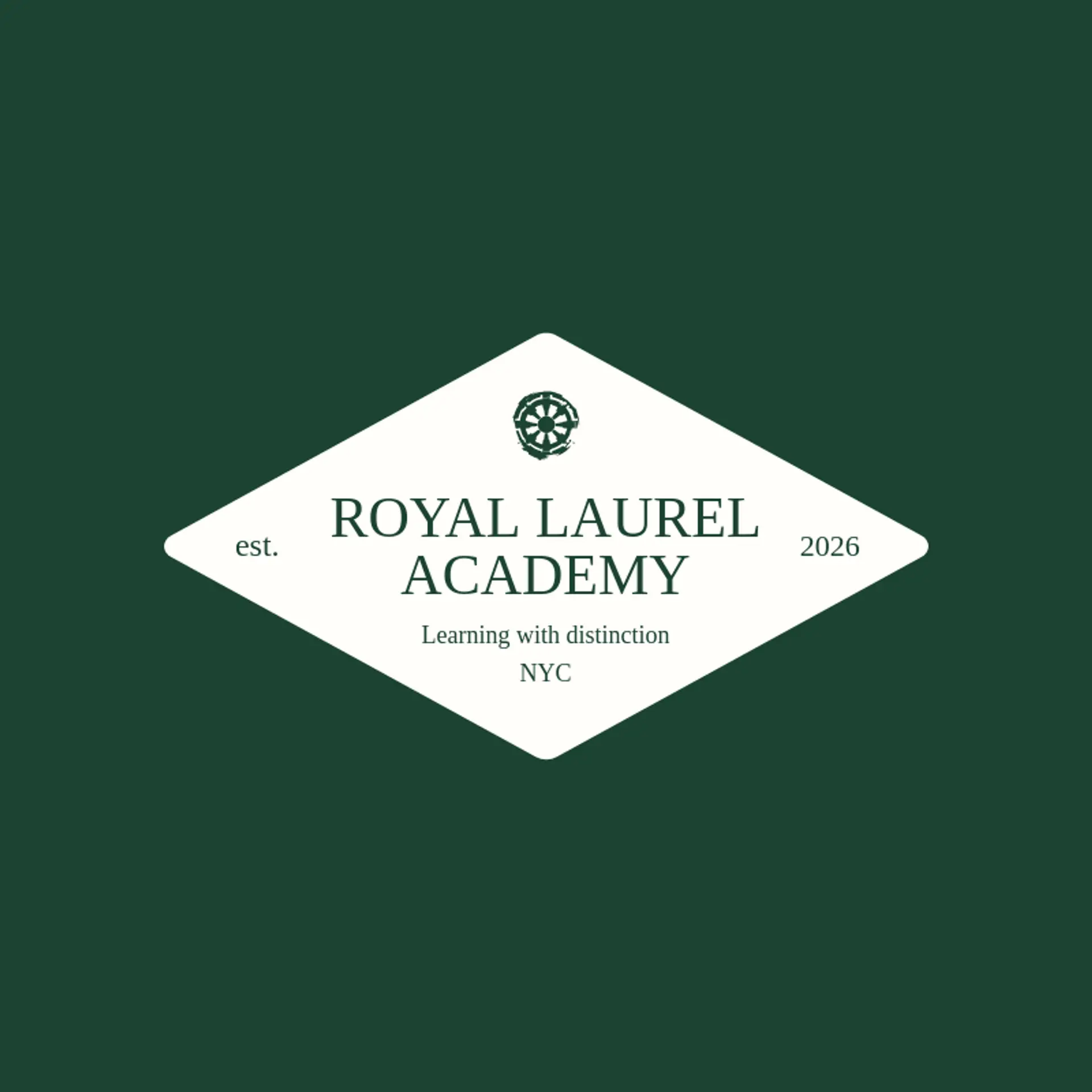 Royal Laurel Academy logo for imperial