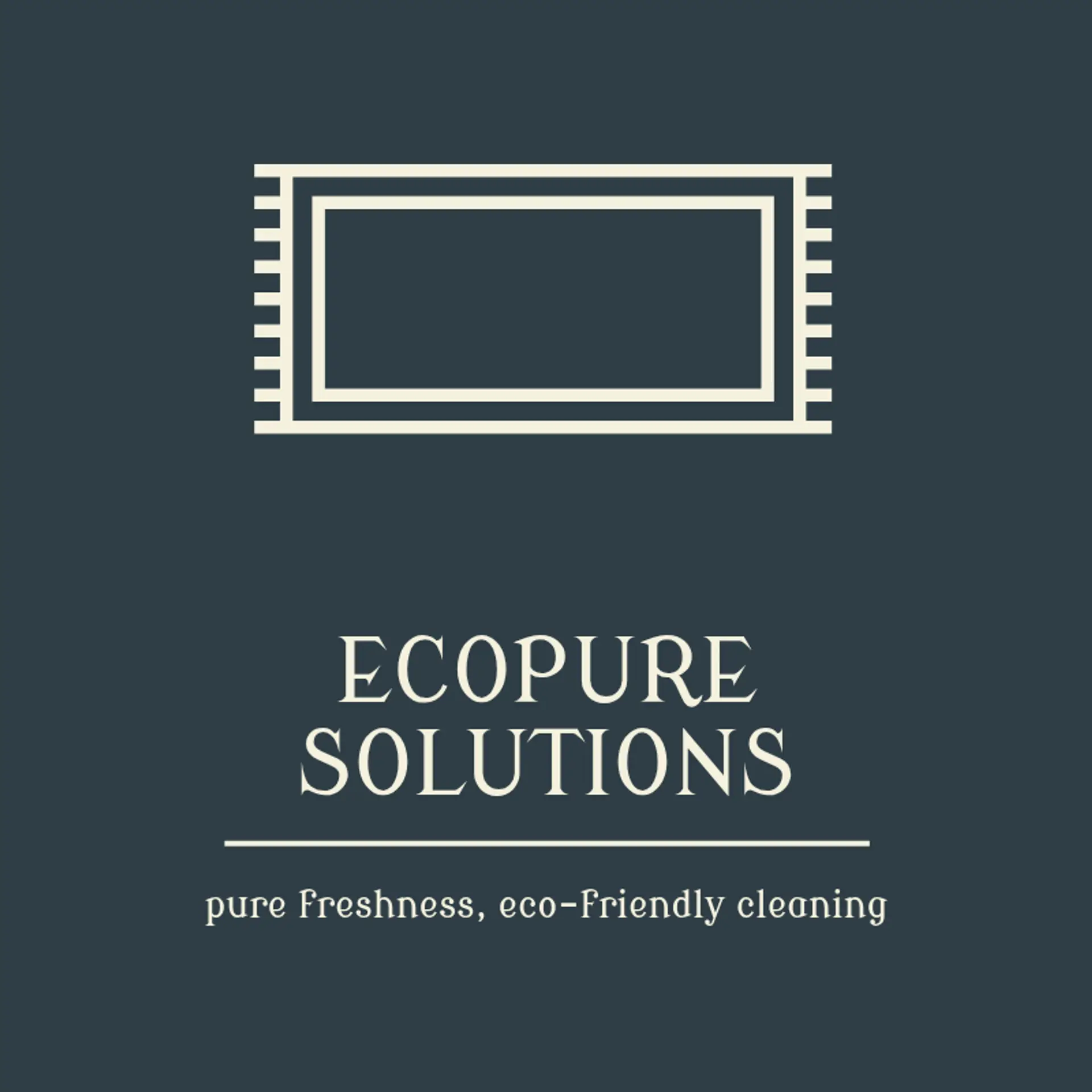 EcoPure Solutions logo for carpet cleaning
