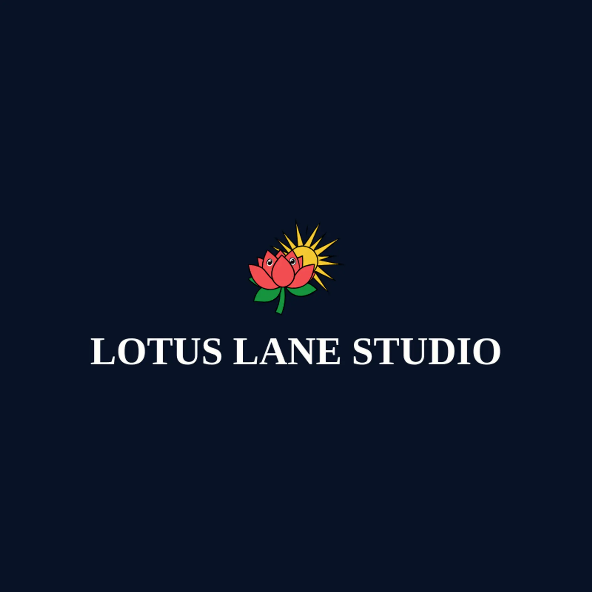 Lotus Lane Studio logo for lotus flower