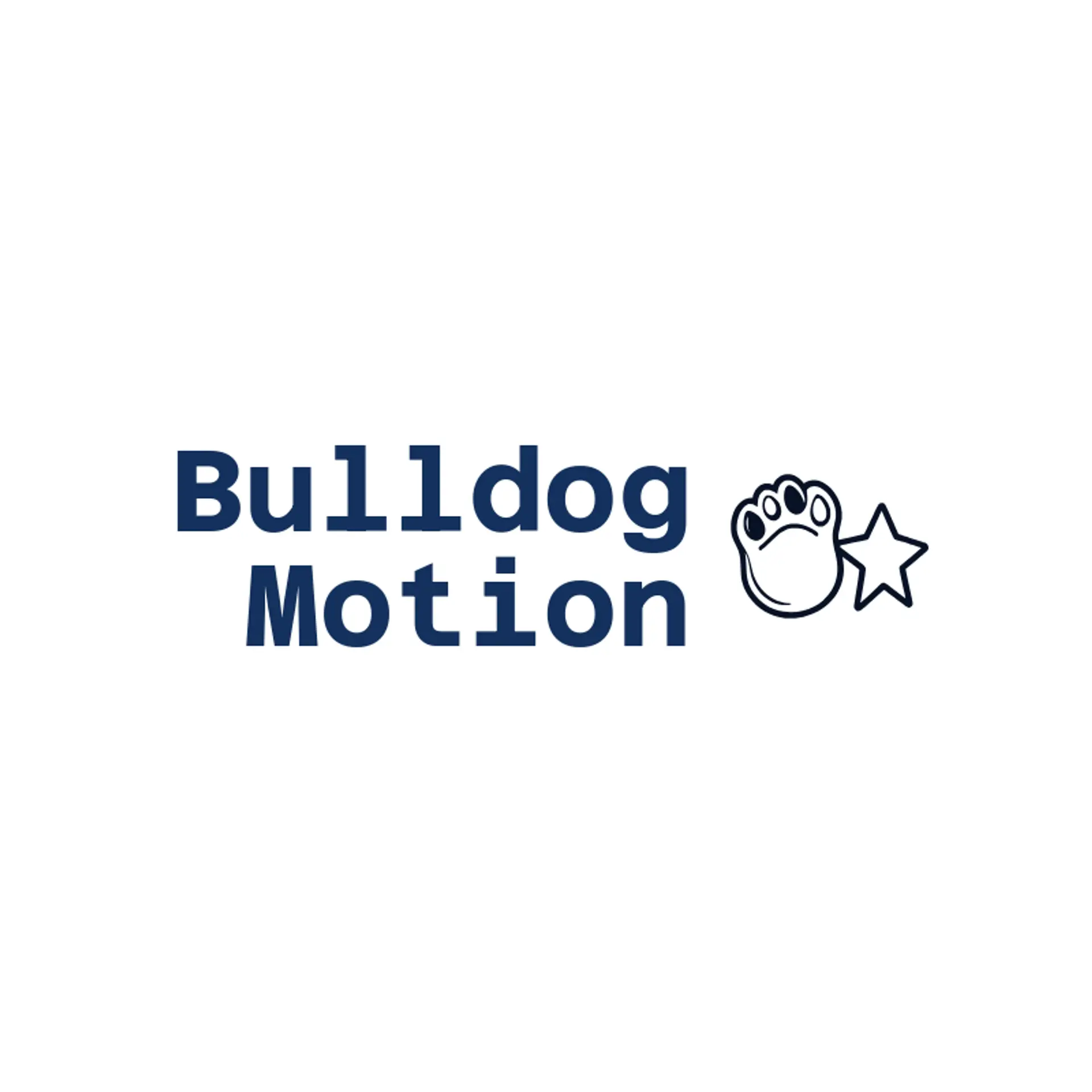 Bulldog Motion logo for bulldog