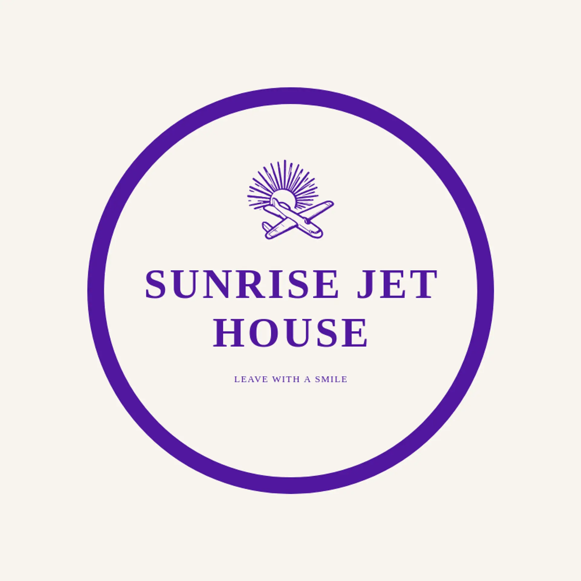 Sunrise Jet House logo for plane