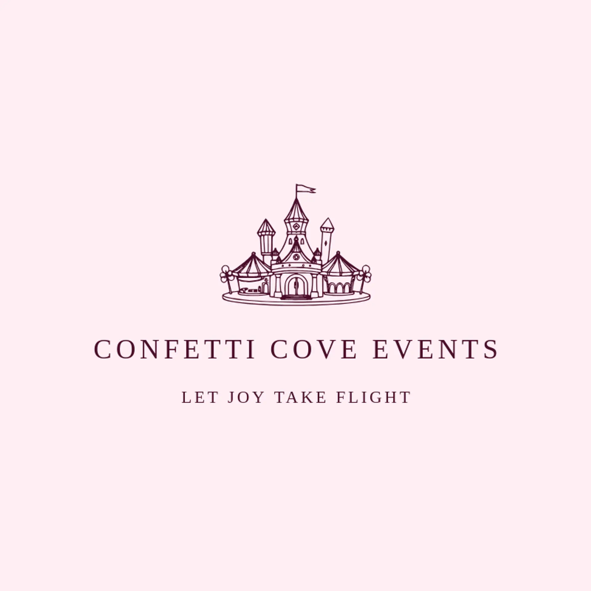 Confetti Cove Events logo for carnival