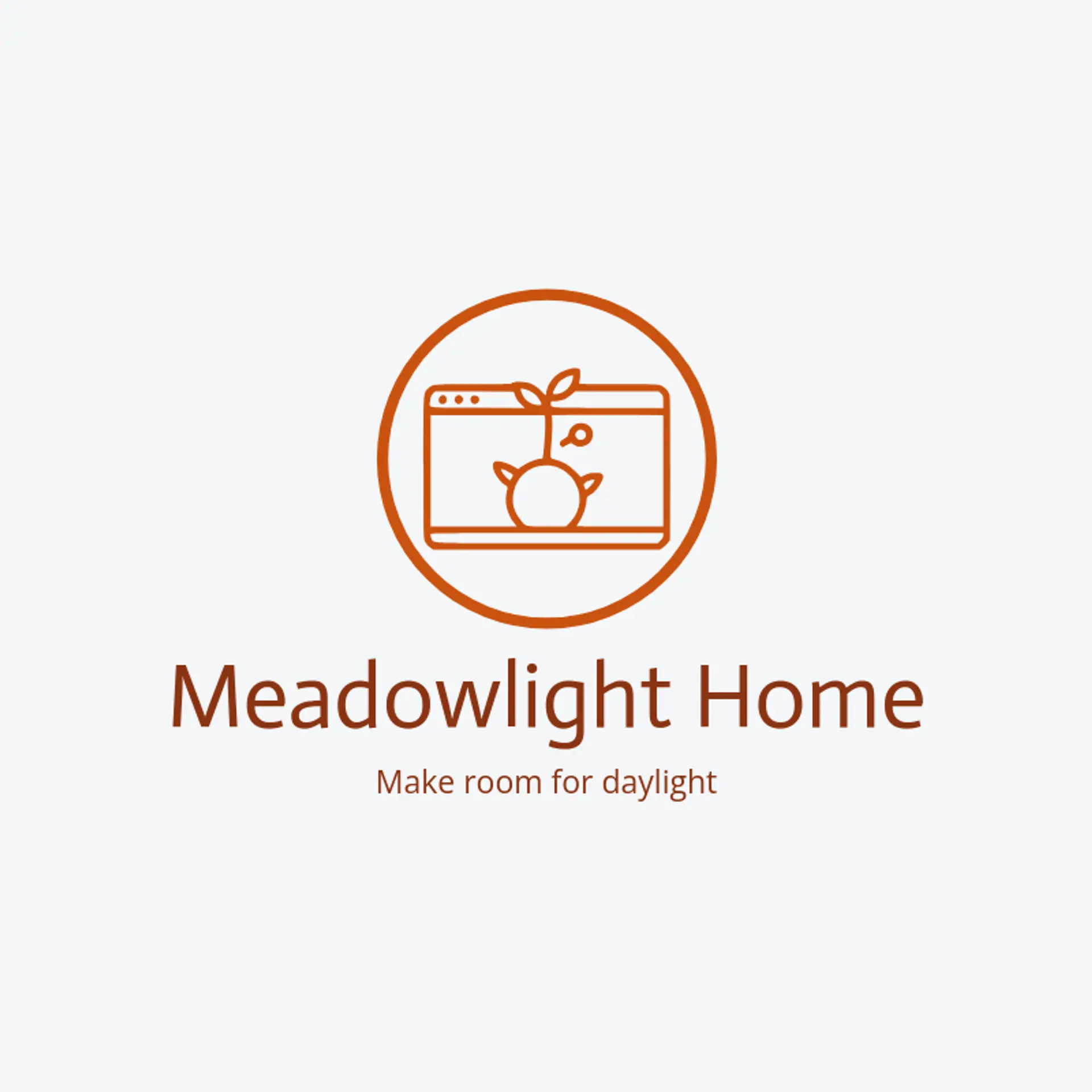 Meadowlight Home logo for window