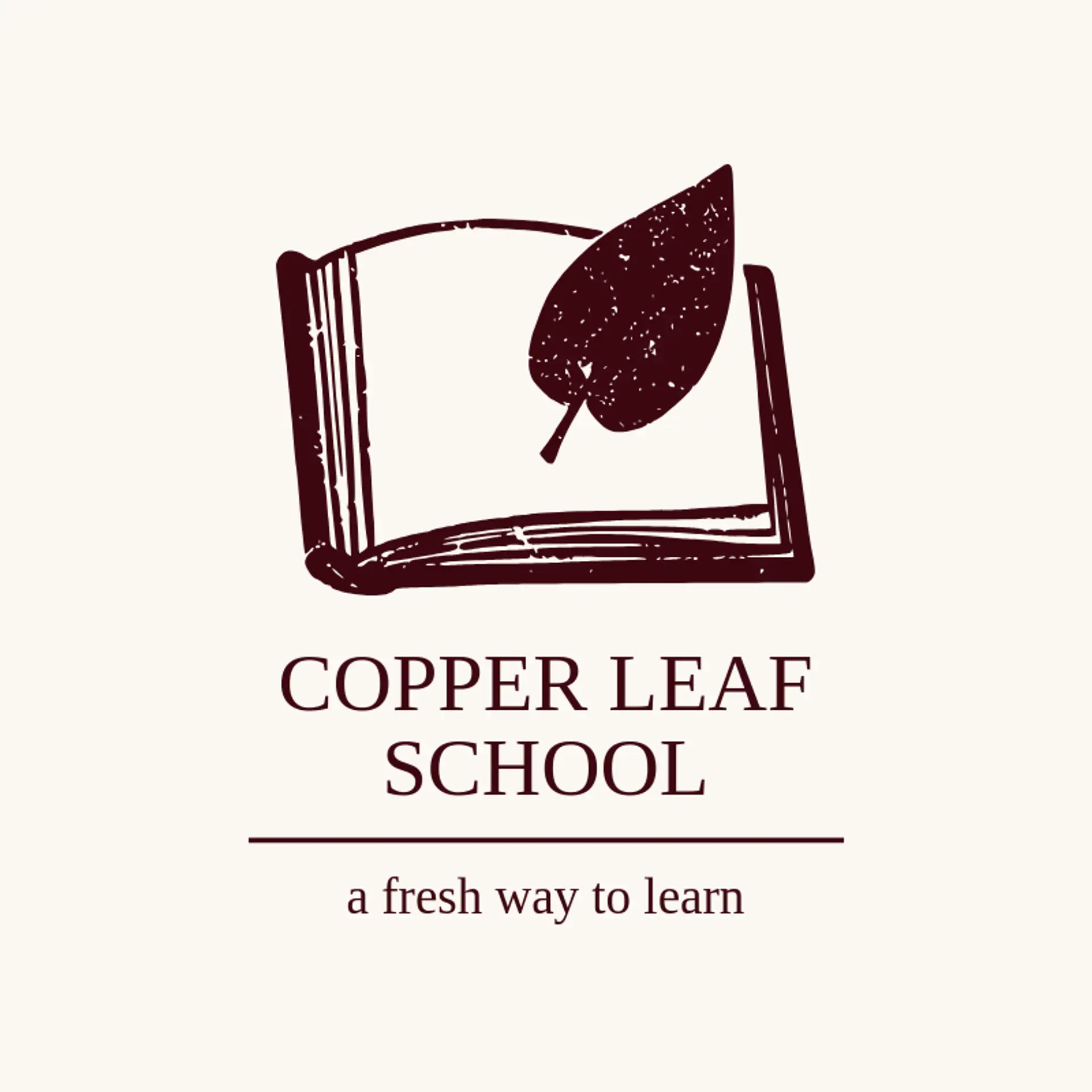 Copper Leaf School logo for class