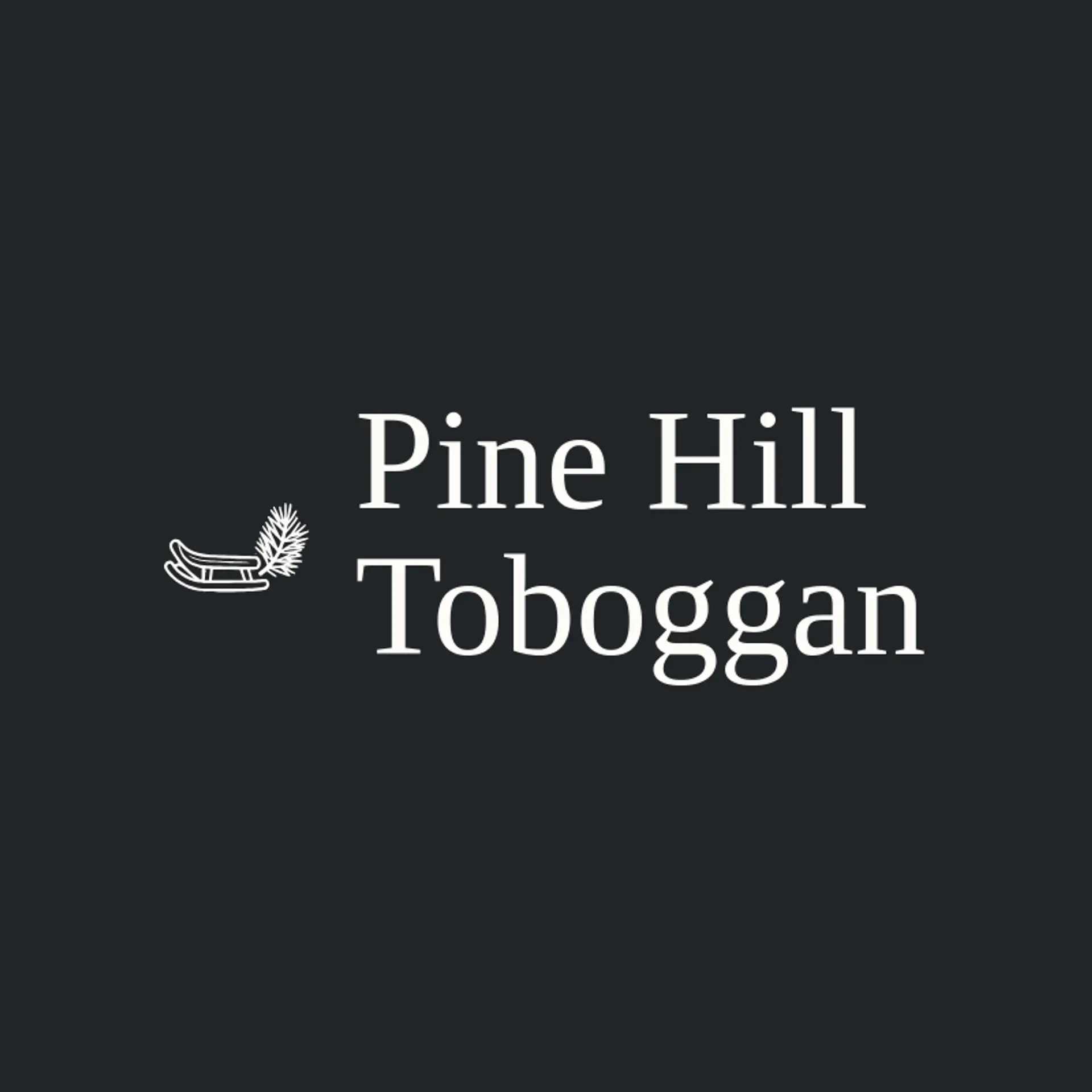 Pine Hill Toboggan logo for winter