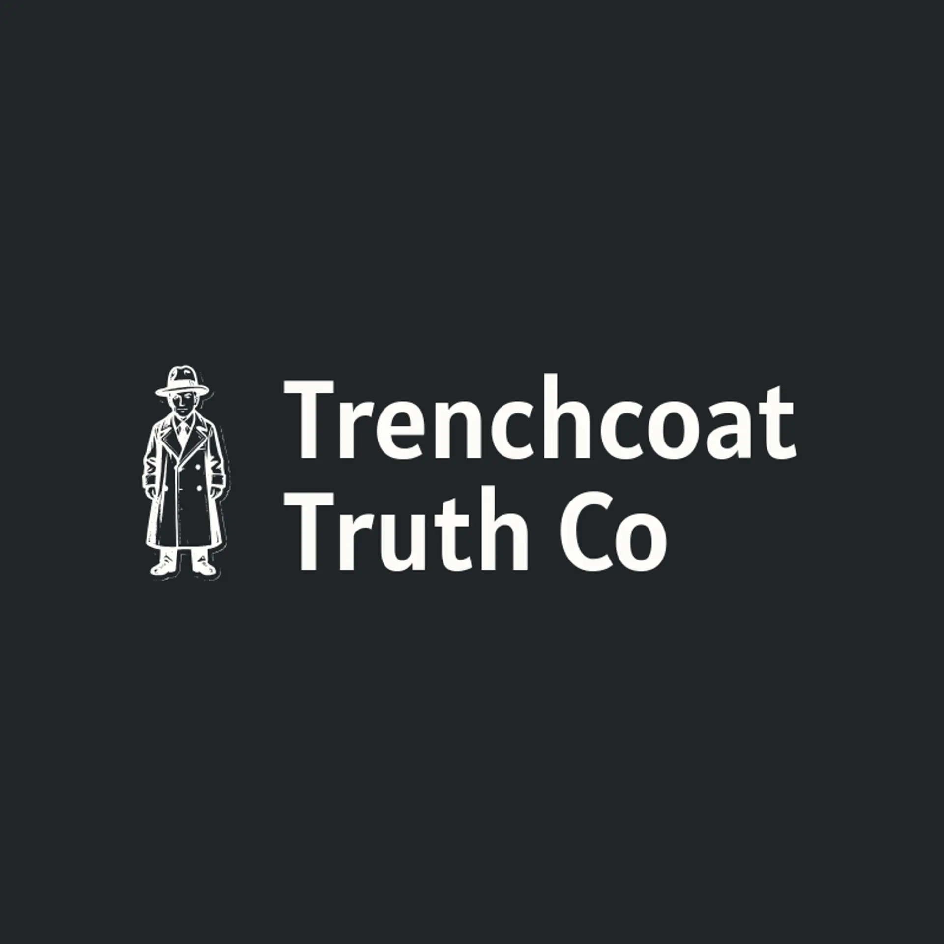 Trenchcoat Truth Co logo for detective